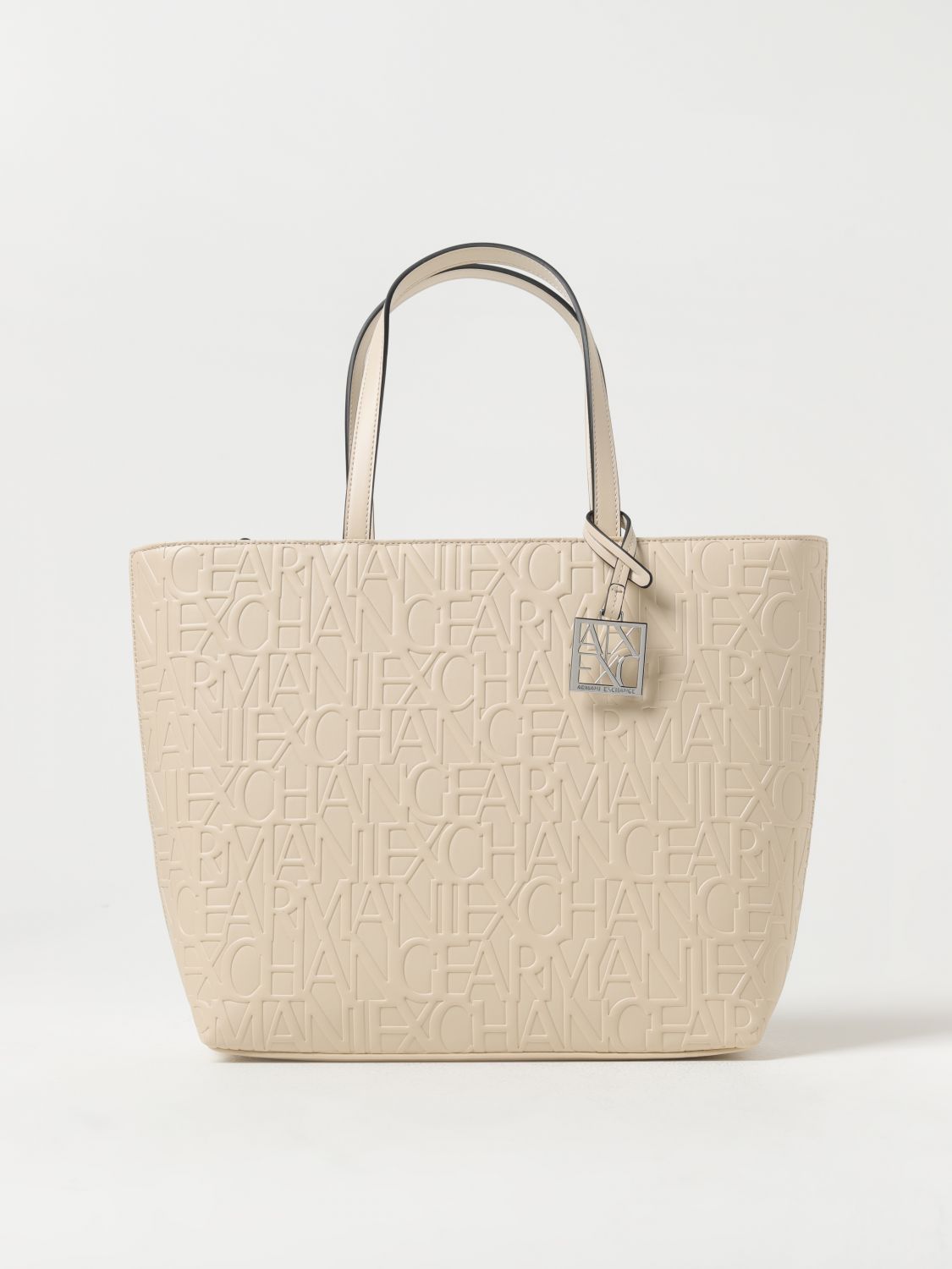 Armani Exchange Tote Bags ARMANI EXCHANGE Woman colour Beige