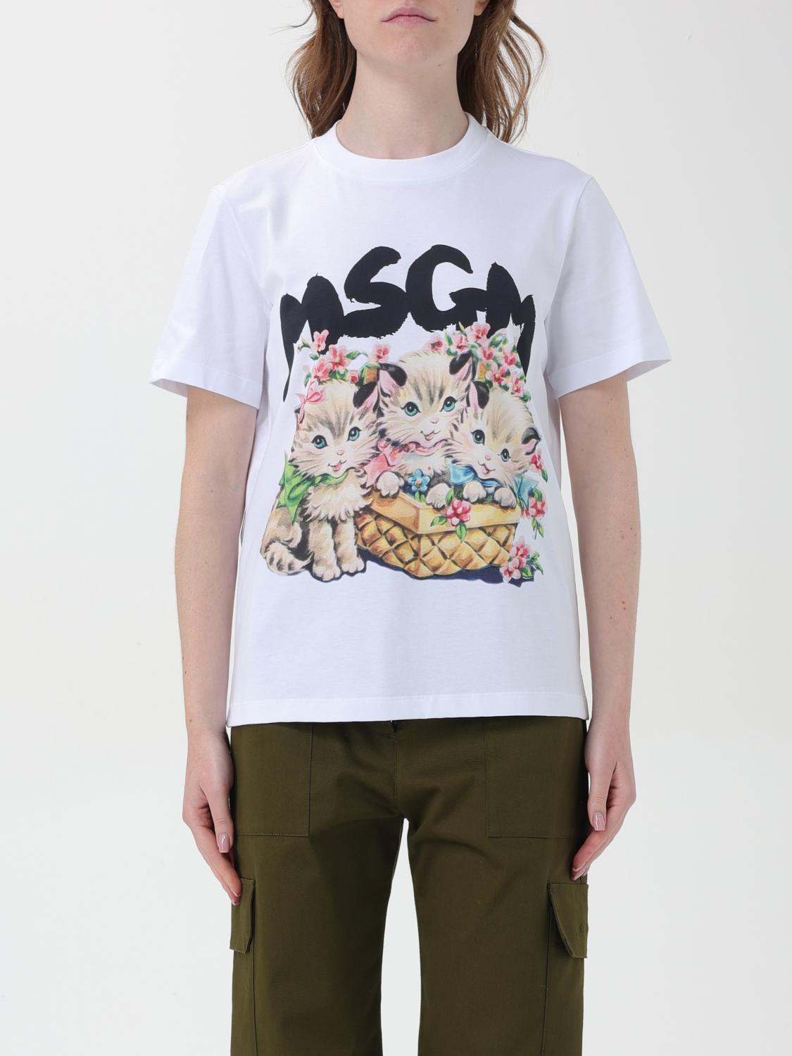 Msgm T-Shirt MSGM Woman color White