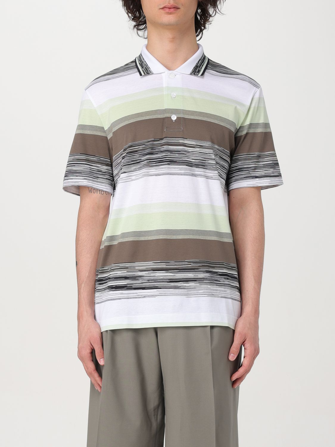 Missoni Polo Shirt MISSONI Men colour Green