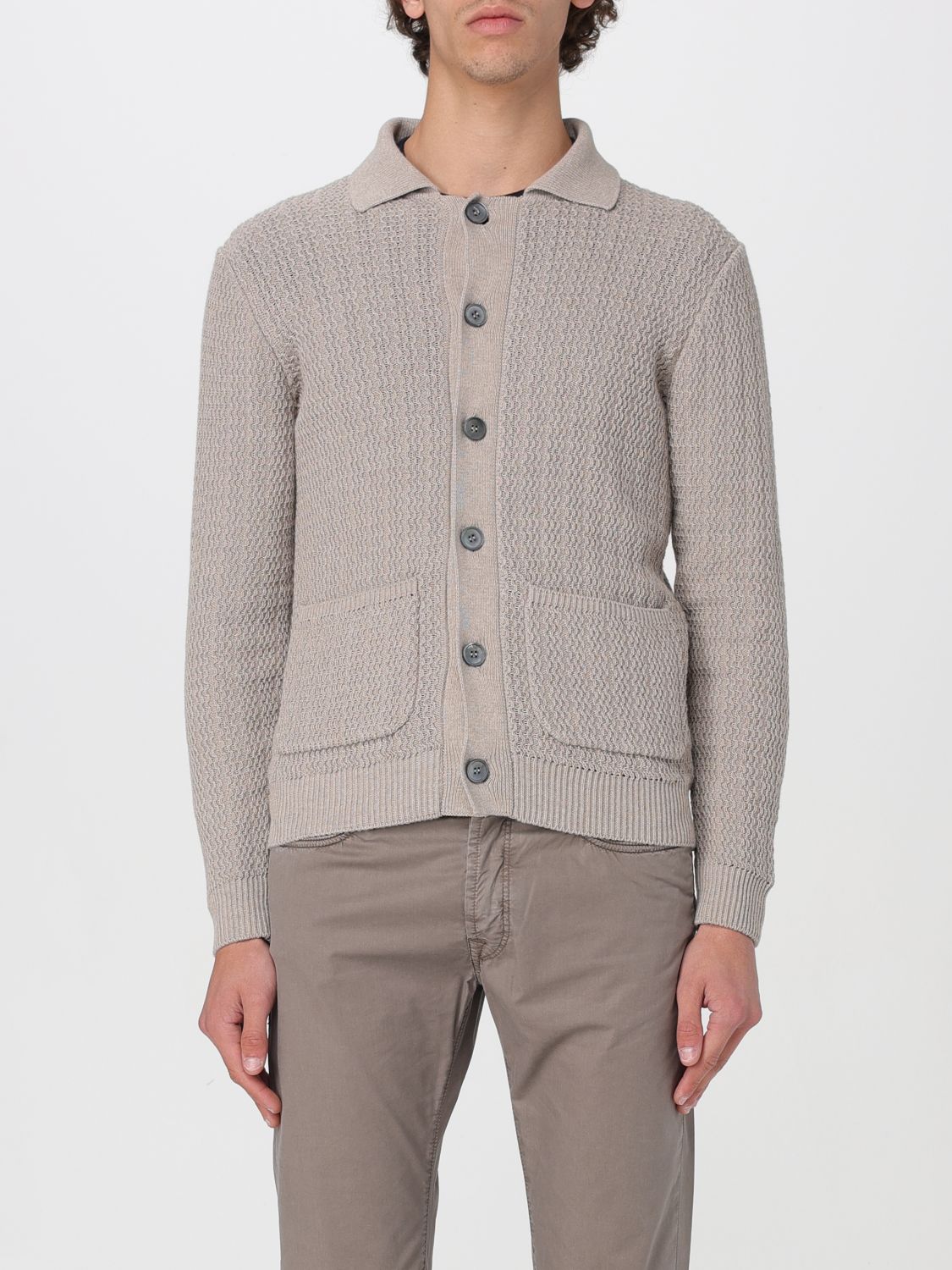 Zanone Cardigan ZANONE Men colour Sand