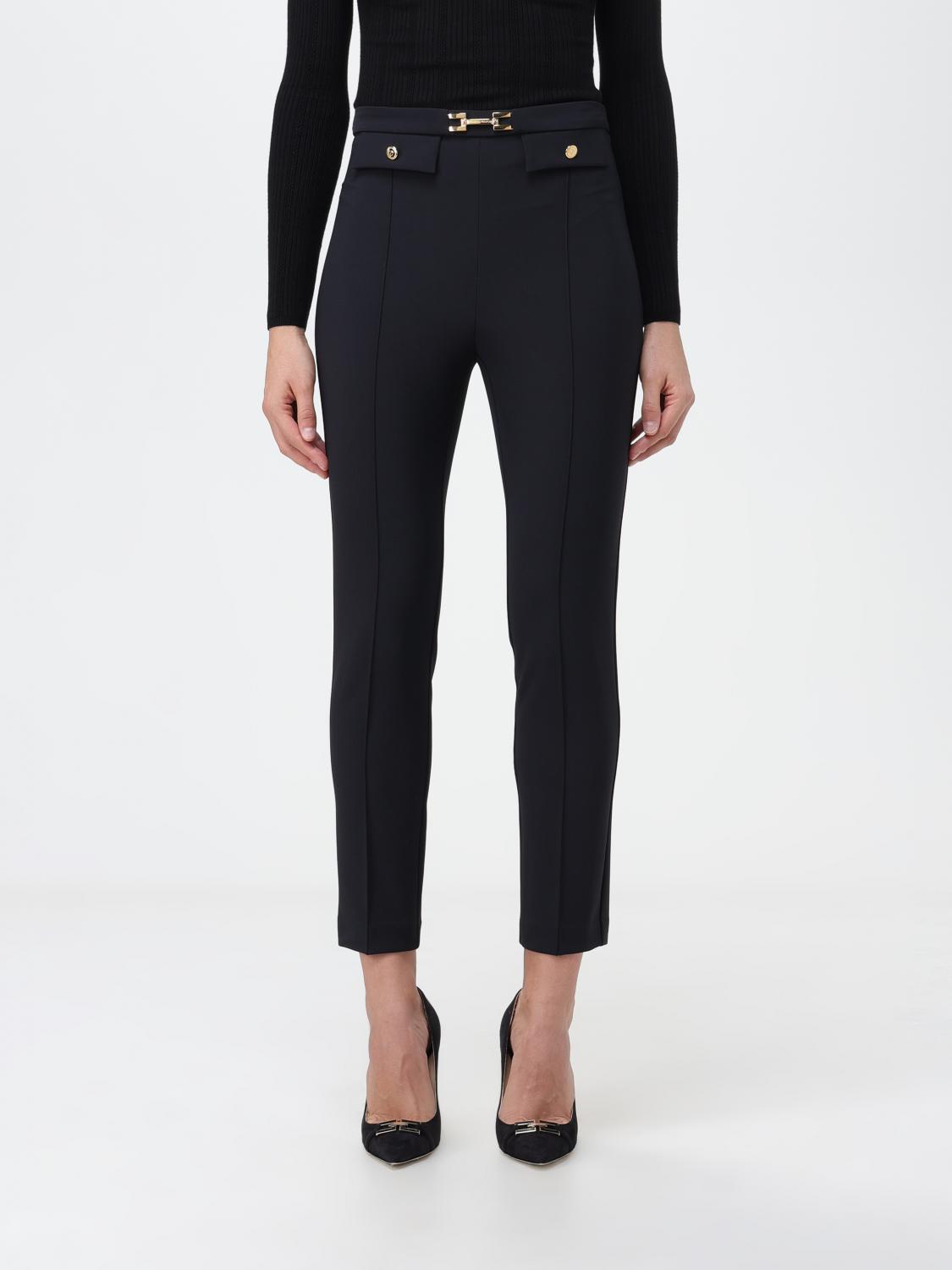 Elisabetta Franchi Trousers ELISABETTA FRANCHI Woman colour Black