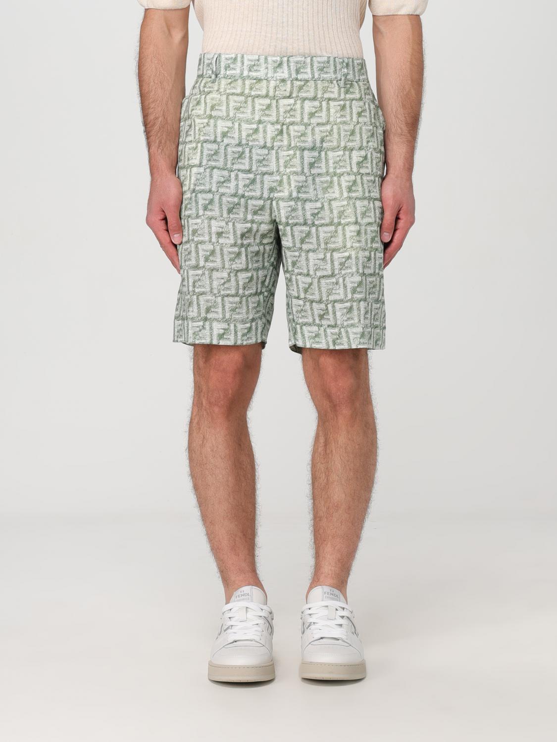 FENDI Short FENDI Men color Green