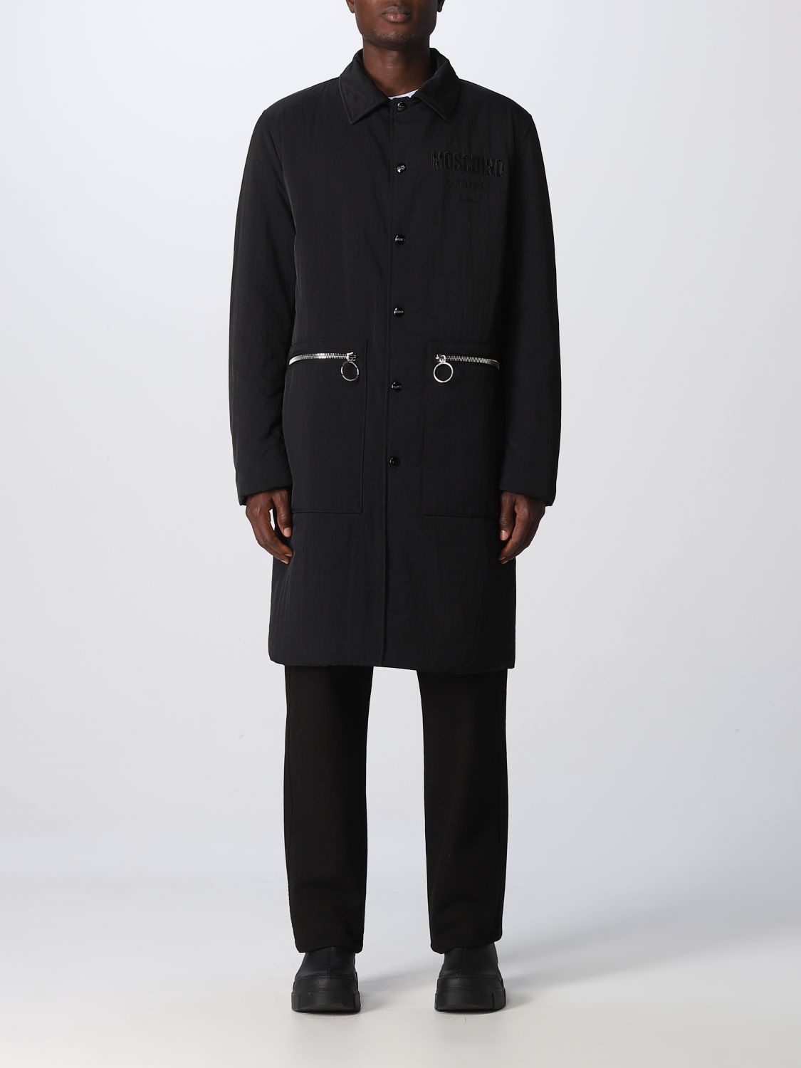 Moschino Couture Coat MOSCHINO COUTURE Men colour Black