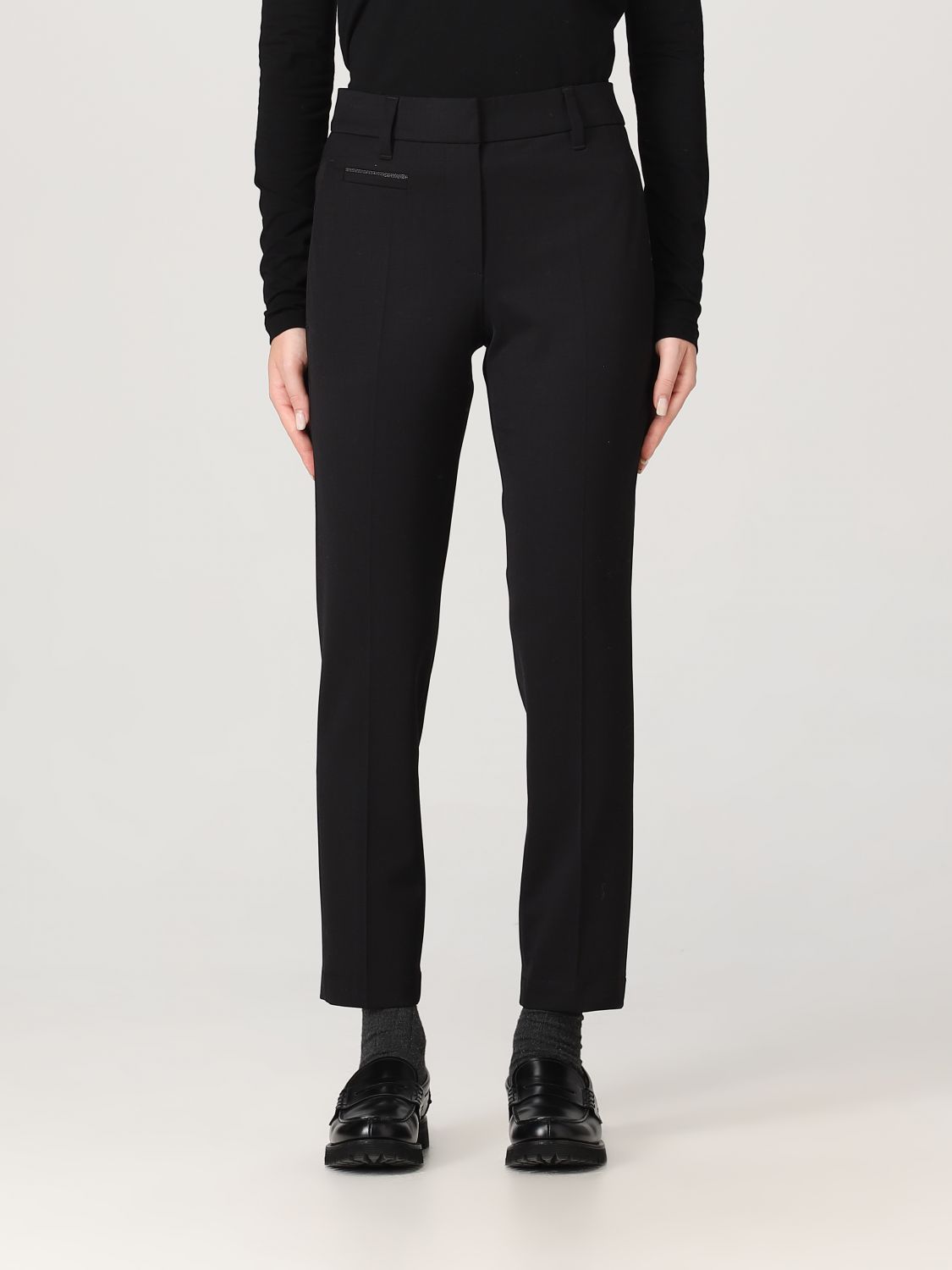 Brunello Cucinelli Trousers BRUNELLO CUCINELLI Woman colour Black