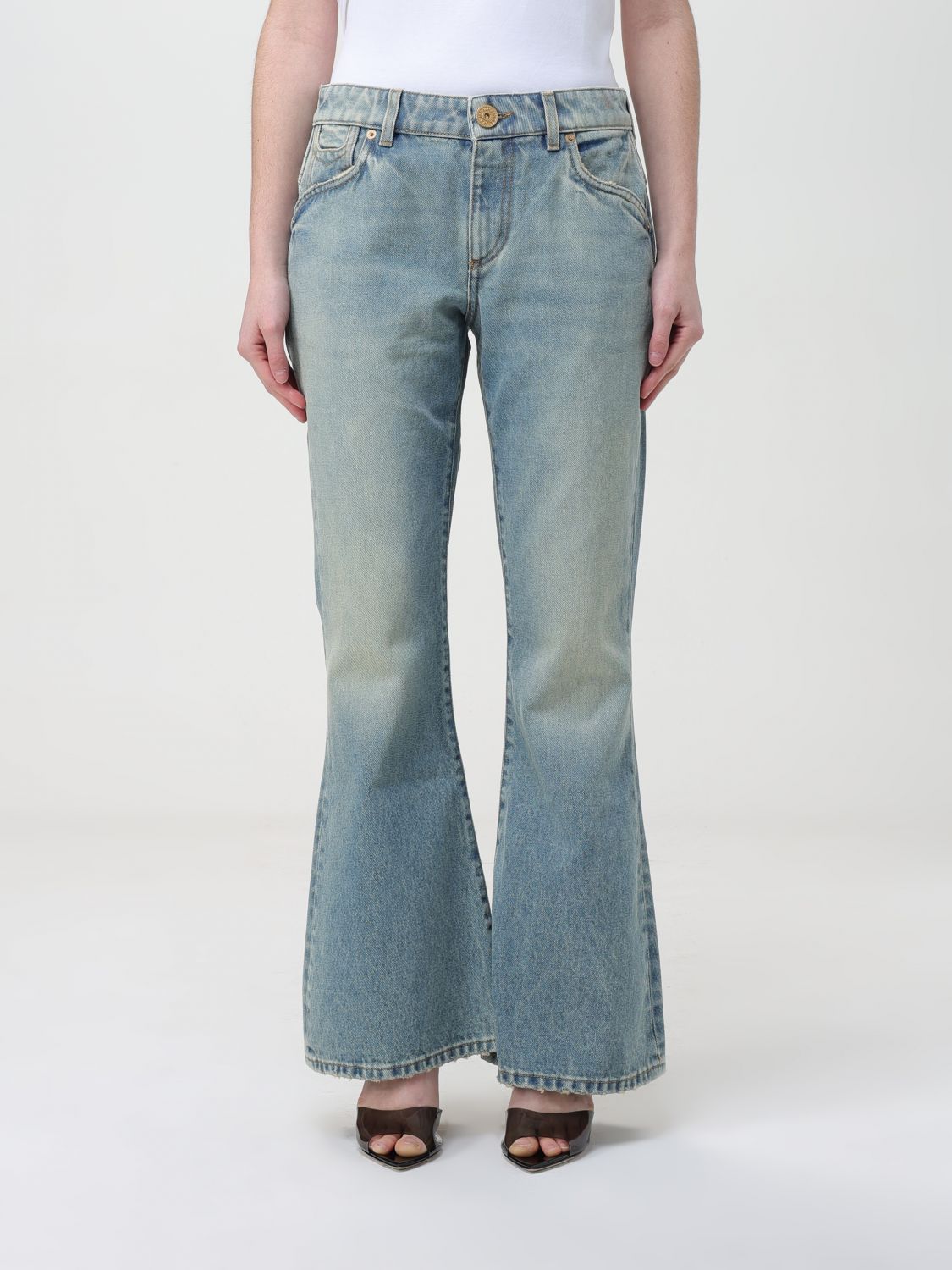 Balmain Jeans BALMAIN Woman colour Blue