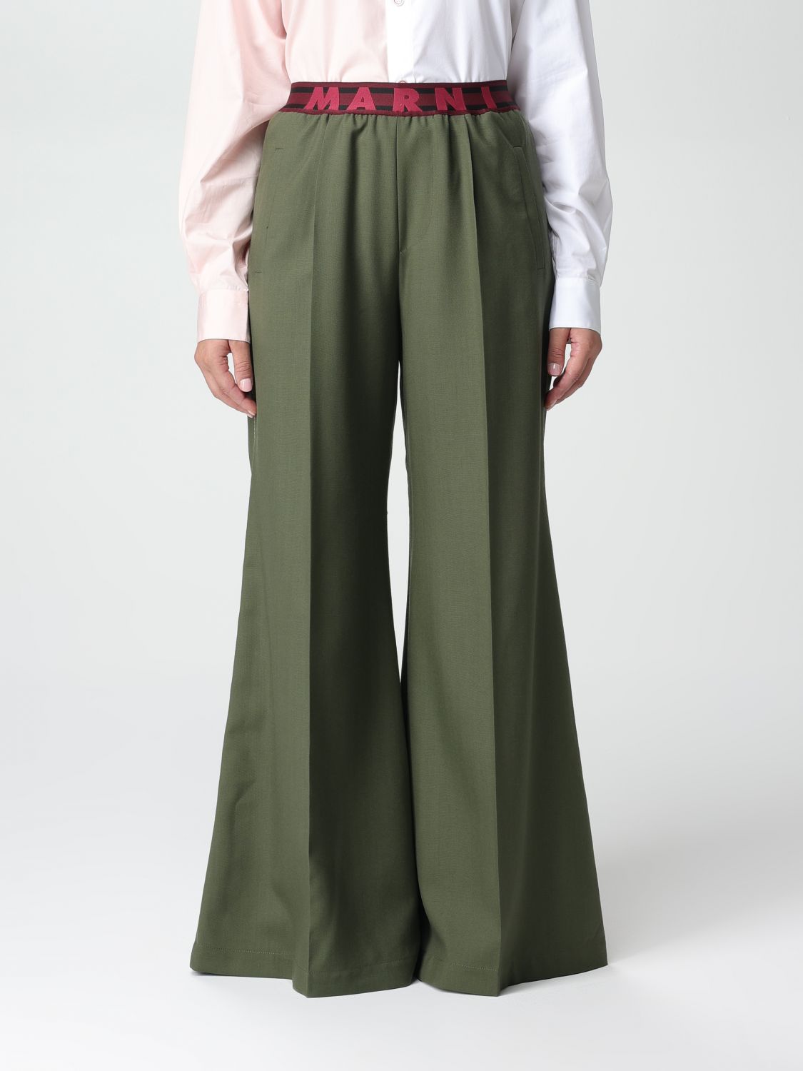 Marni Trousers MARNI Woman colour Green