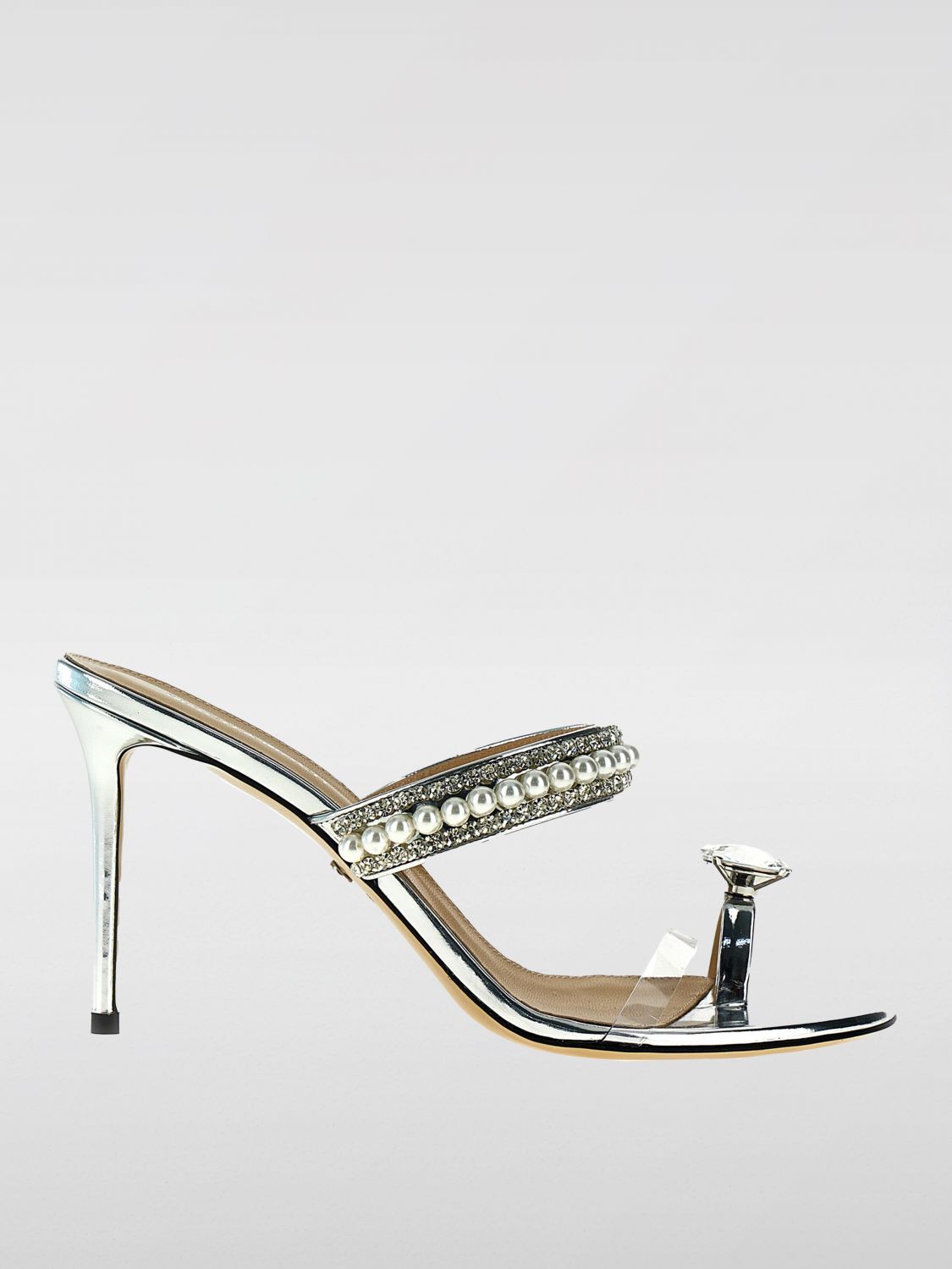 Mach & Mach Heeled Sandals MACH & MACH Woman color Silver