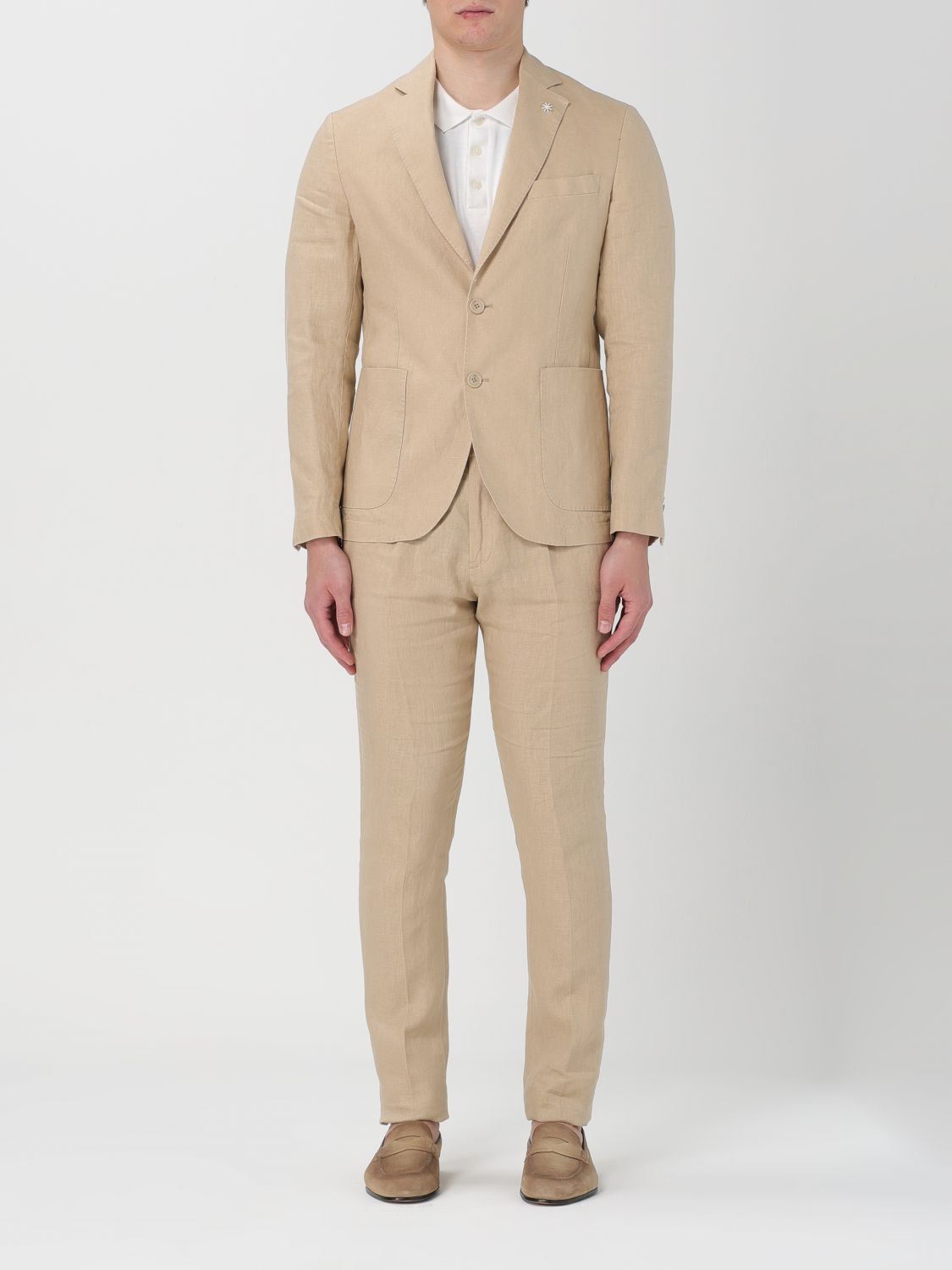 Manuel Ritz Suit MANUEL RITZ Men colour Beige