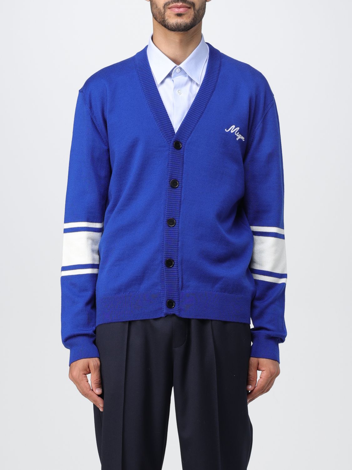 Msgm Cardigan MSGM Men colour Blue