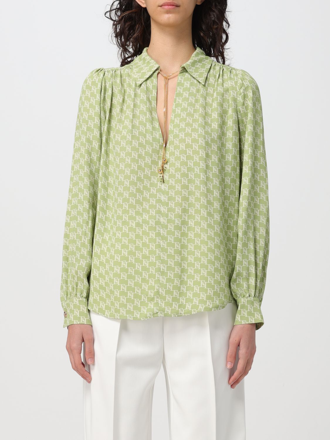 Elisabetta Franchi Shirt ELISABETTA FRANCHI Woman colour Pistachio