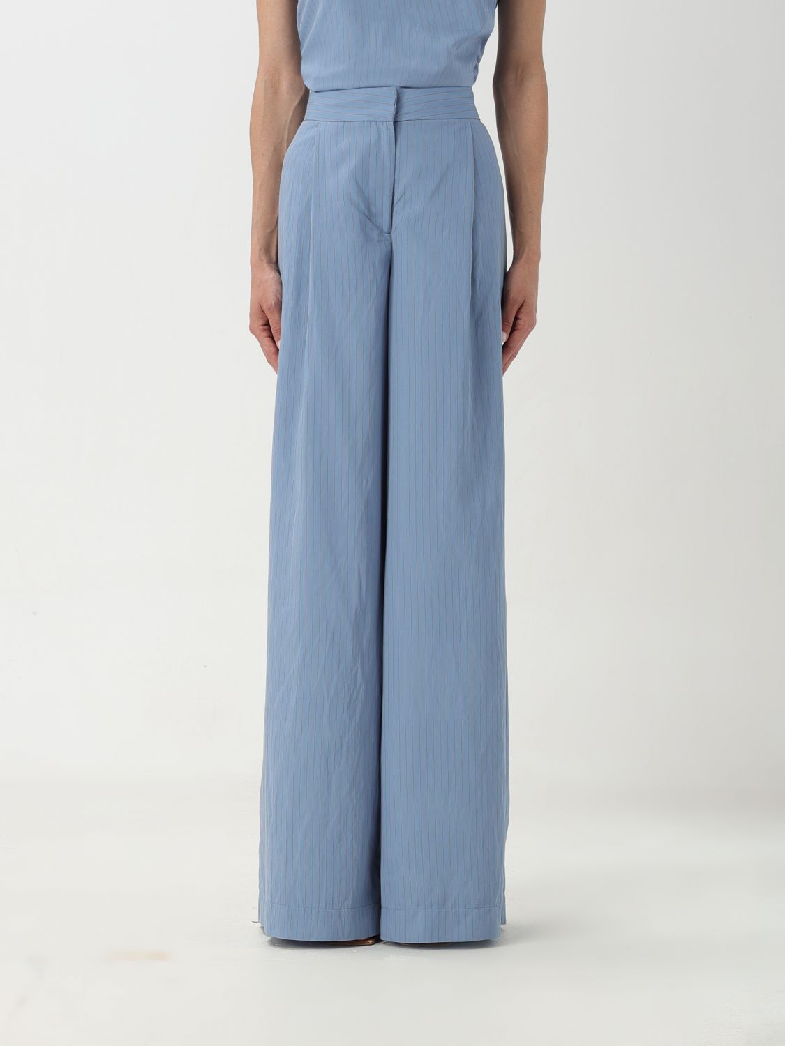 Federica Tosi Trousers FEDERICA TOSI Woman colour Blue