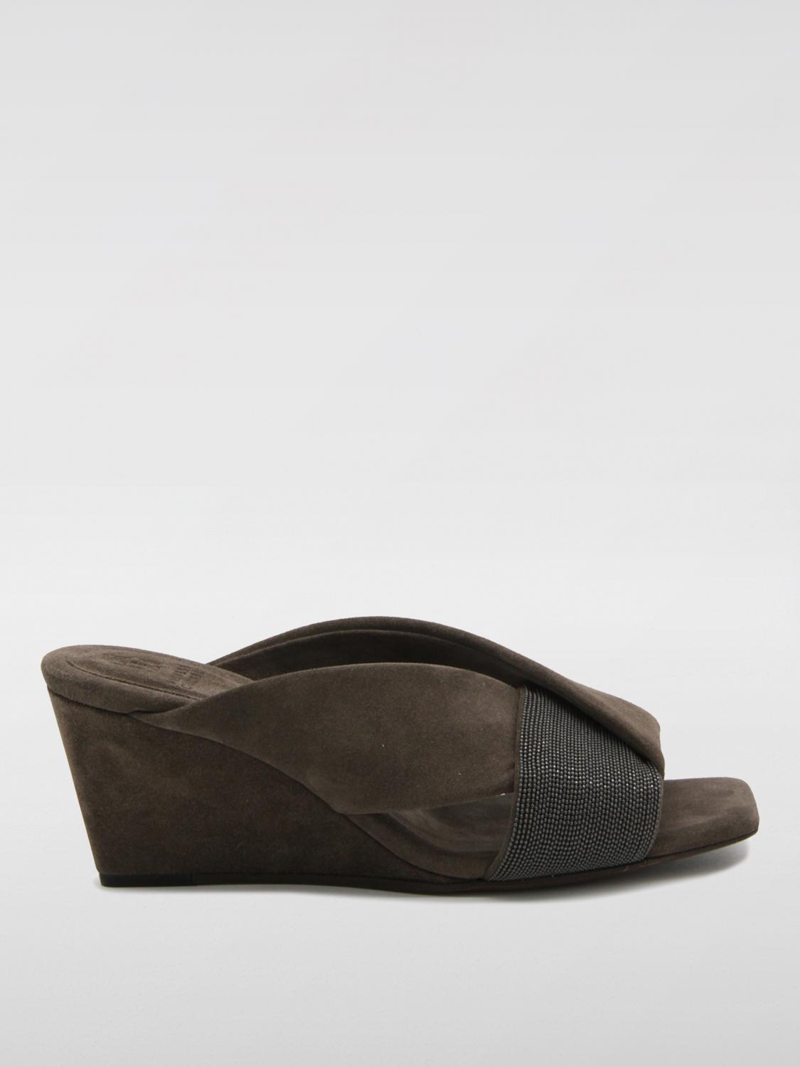 Brunello Cucinelli Heeled Sandals BRUNELLO CUCINELLI Woman color Brown