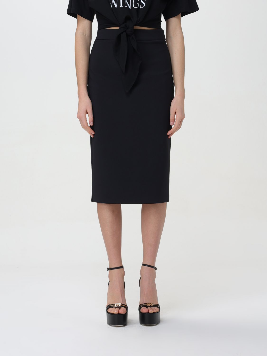 Elisabetta Franchi Skirt ELISABETTA FRANCHI Woman colour Black