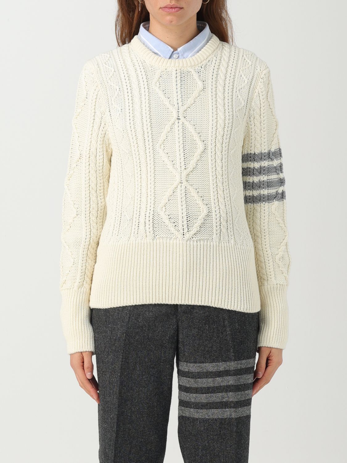 Thom Browne Jumper THOM BROWNE Woman colour White