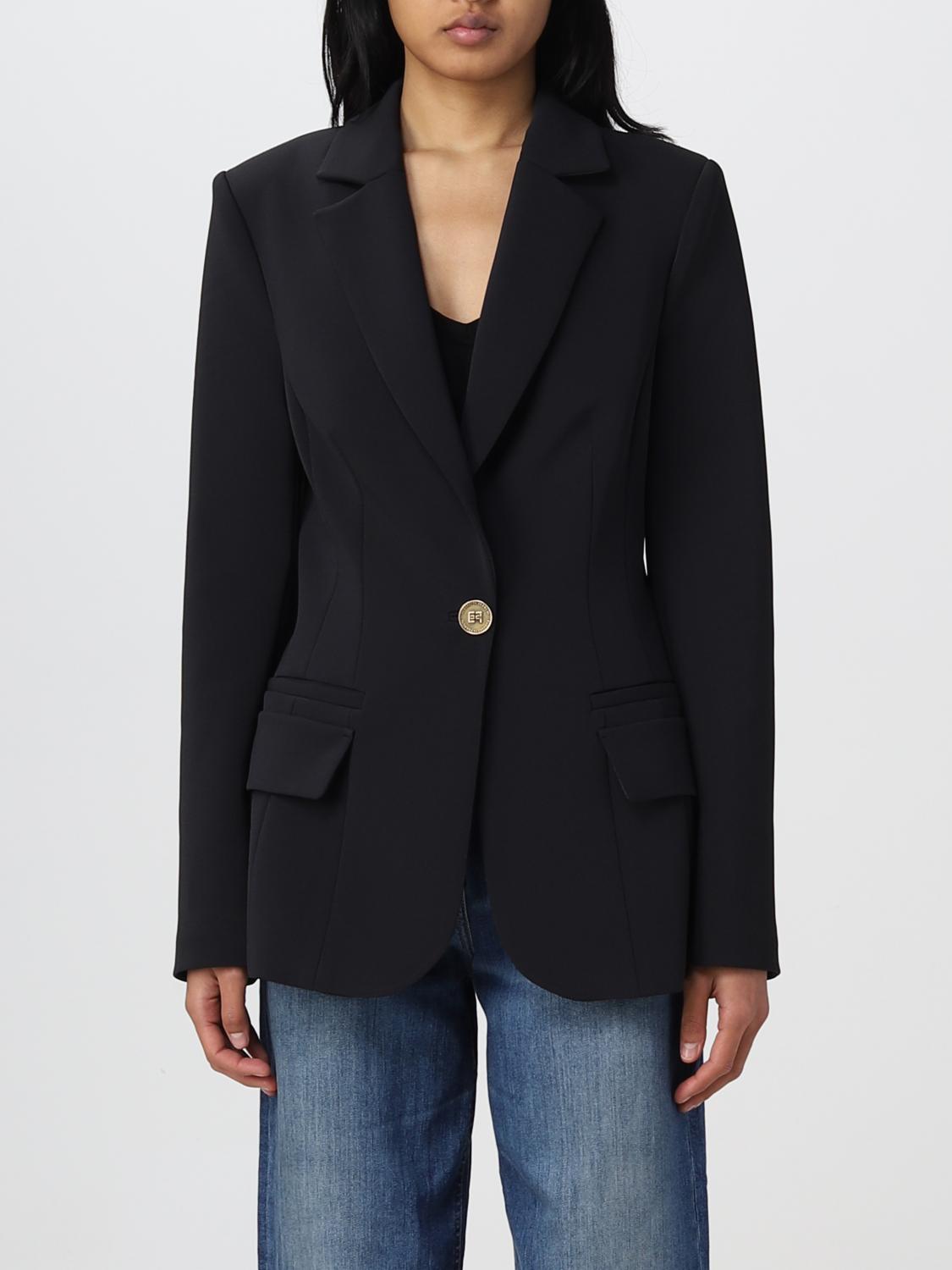 Elisabetta Franchi Blazer ELISABETTA FRANCHI Woman colour Black