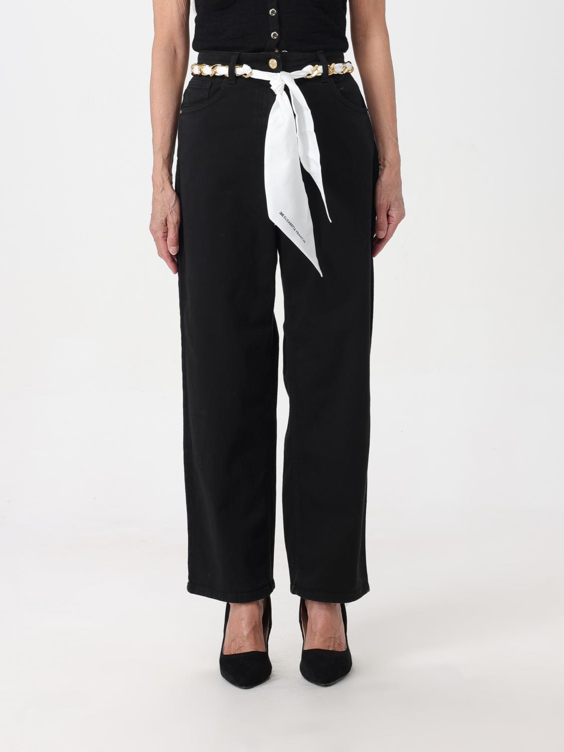 Elisabetta Franchi Trousers ELISABETTA FRANCHI Woman colour Black