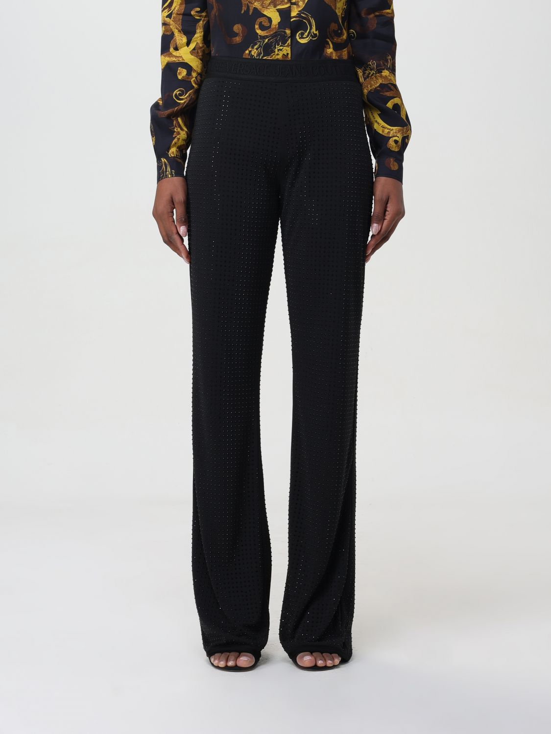 Versace Jeans Couture Trousers VERSACE JEANS COUTURE Woman colour Black