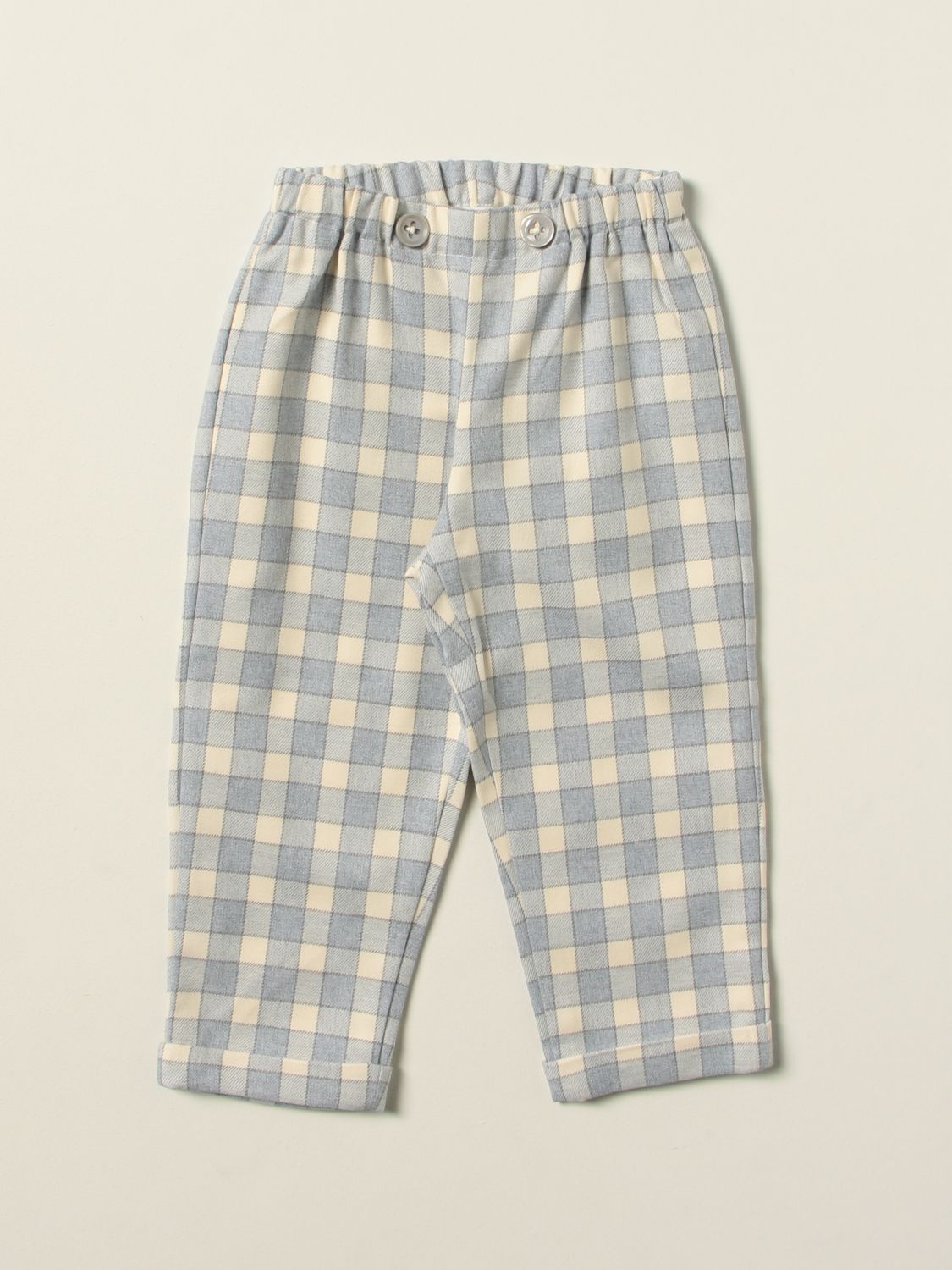 La Stupenderia Trousers LA STUPENDERIA Kids colour Sky