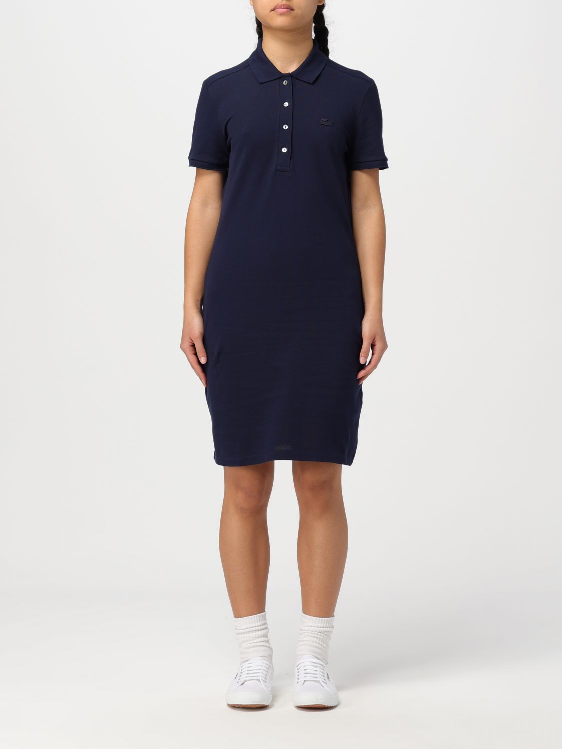 Lacoste Dress LACOSTE Woman colour Blue