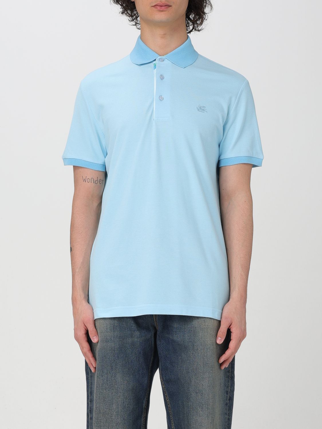 Etro Polo Shirt ETRO Men colour Sky Blue