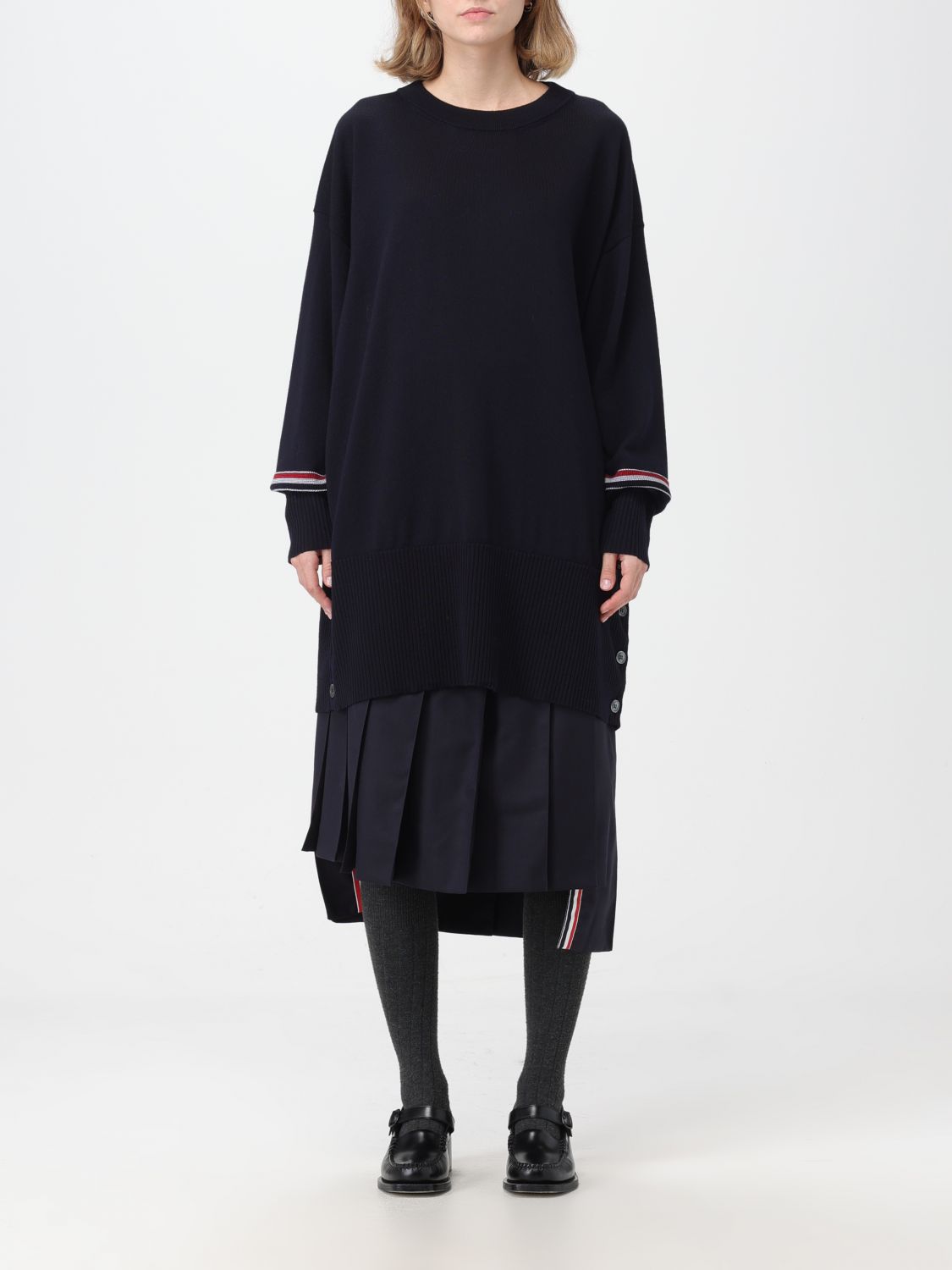 Thom Browne Jumper THOM BROWNE Woman colour Navy