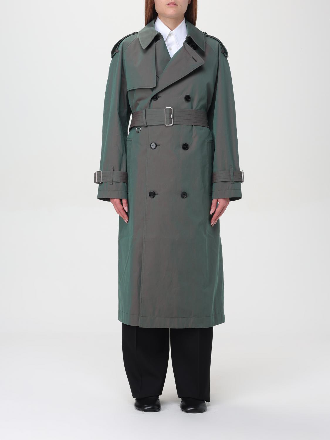 Burberry Coat BURBERRY Woman color Green