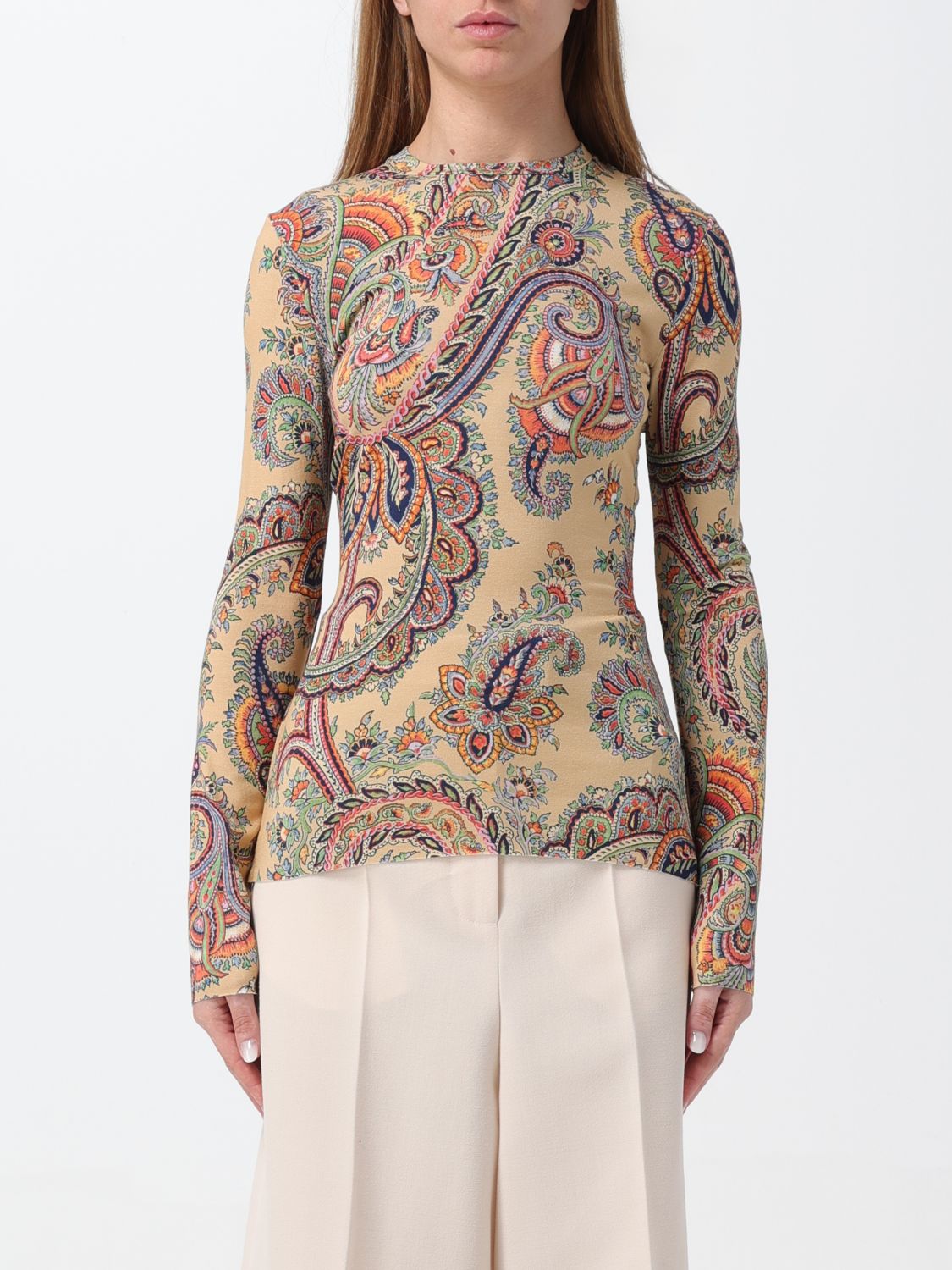 Etro Top ETRO Woman colour Camel