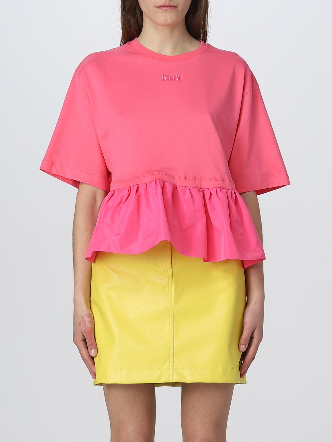 Msgm T-Shirt MSGM Woman colour Fuchsia