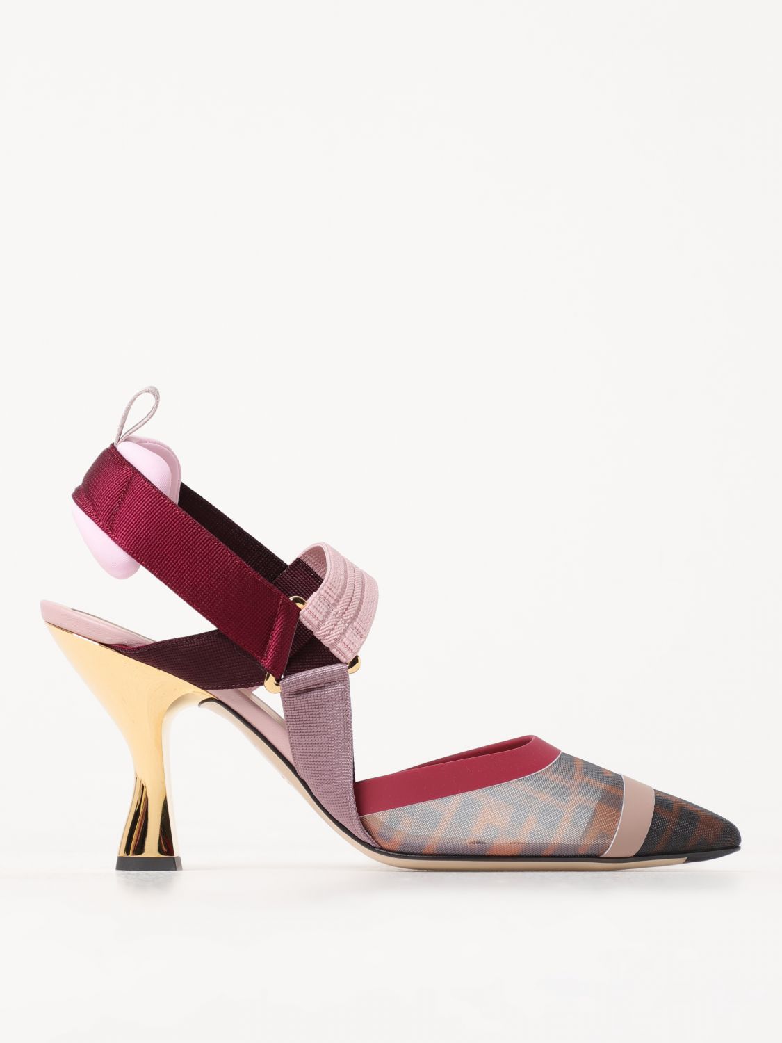 FENDI High Heel Shoes FENDI Woman colour Burgundy