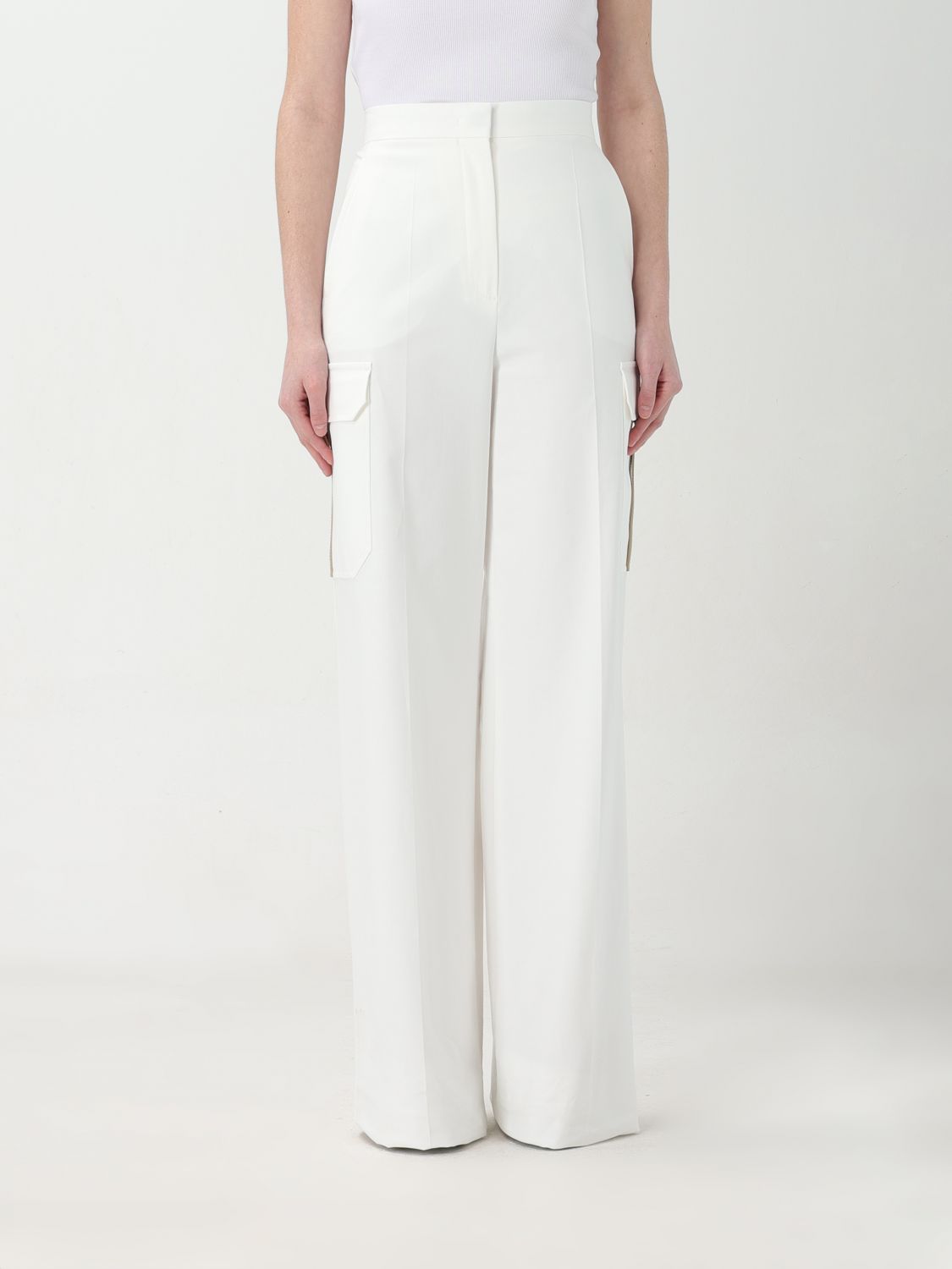 Max Mara Trousers MAX MARA Woman colour White