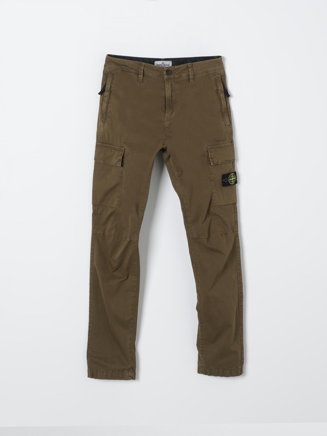 Stone Island Junior Pants STONE ISLAND JUNIOR Kids color Military