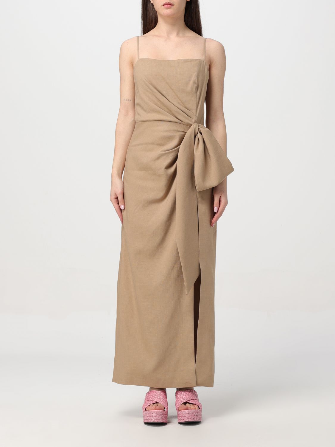 Msgm Dress MSGM Woman colour Sand