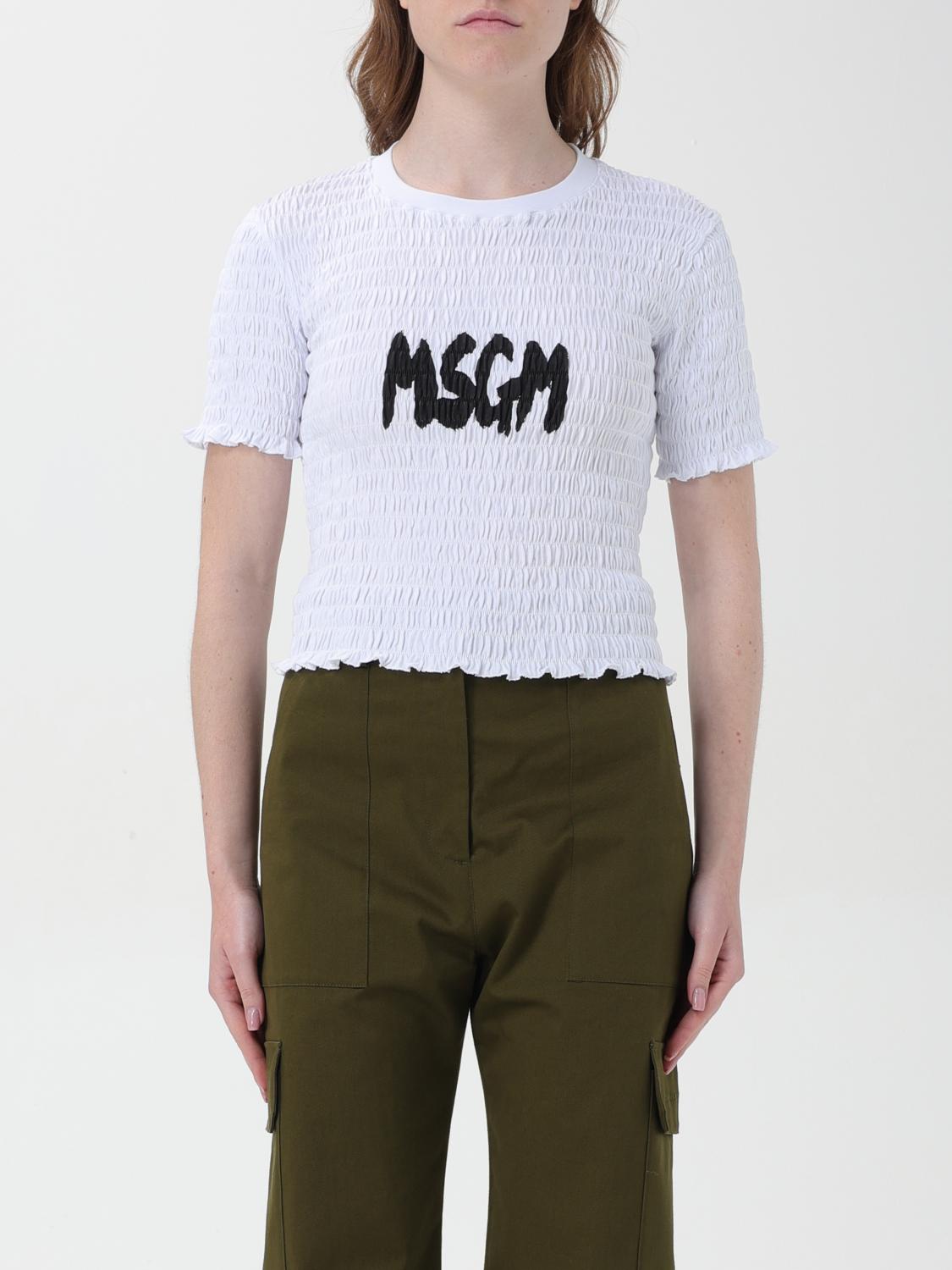 Msgm T-Shirt MSGM Woman color White