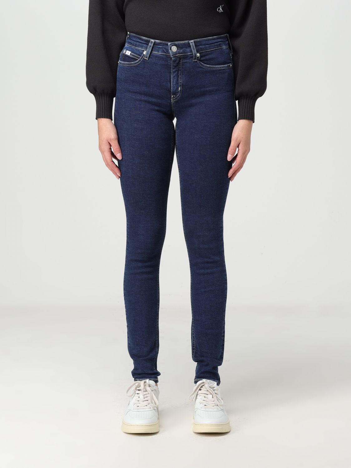 Calvin Klein Jeans Trousers CALVIN KLEIN JEANS Woman colour Denim