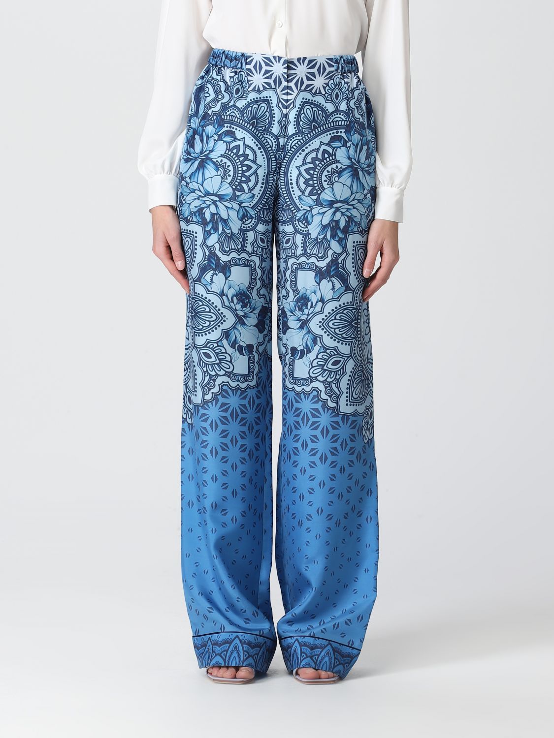 Alberta Ferretti Trousers ALBERTA FERRETTI Woman colour Blue