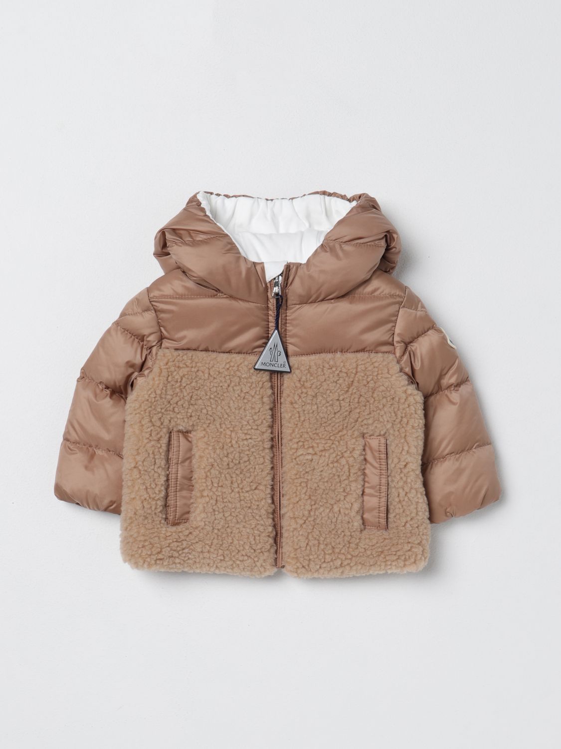 Moncler Jacket MONCLER Kids colour Brown