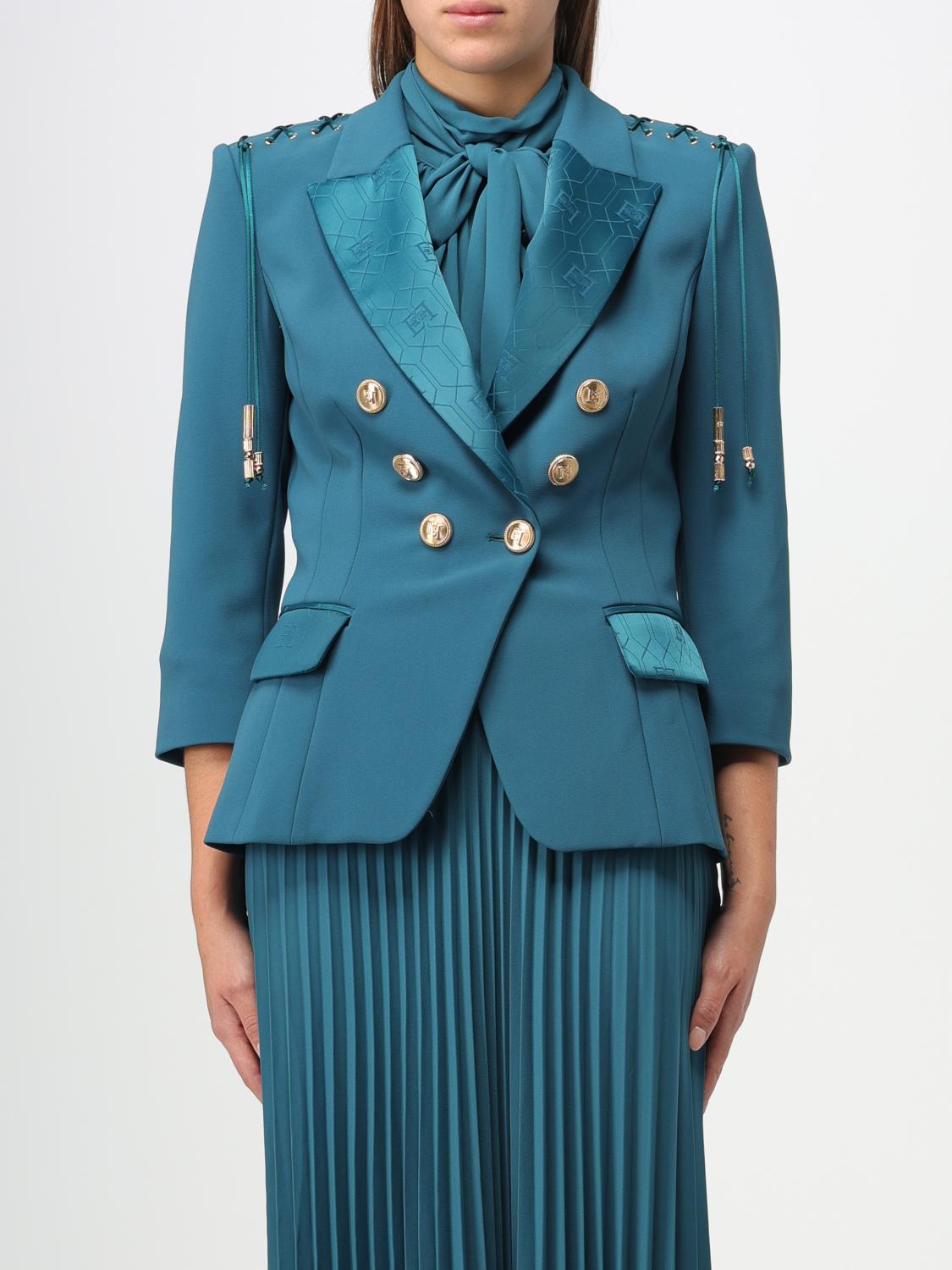 Elisabetta Franchi Blazer ELISABETTA FRANCHI Woman colour Green