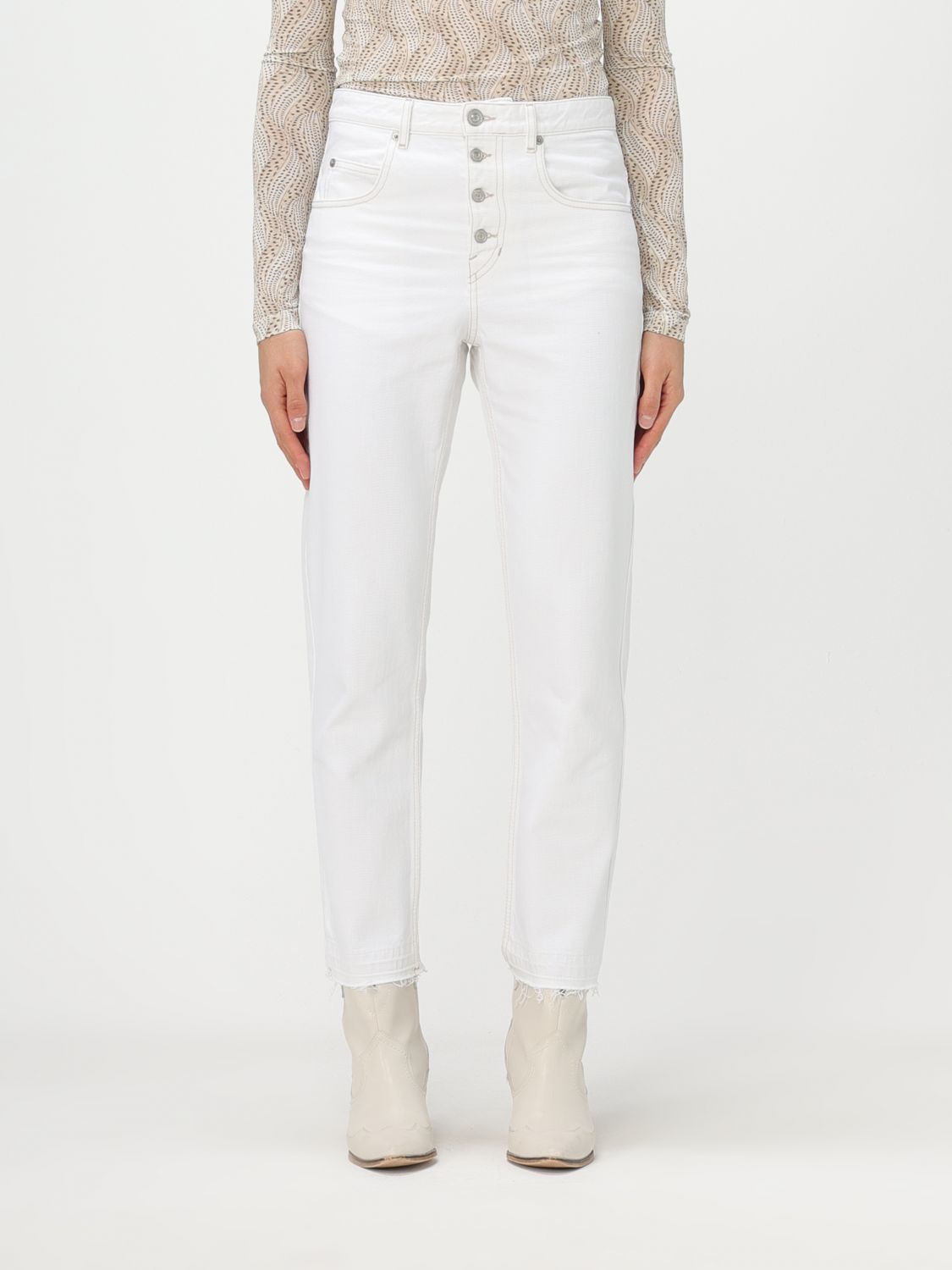 Isabel Marant Étoile Jeans ISABEL MARANT ETOILE Woman colour White