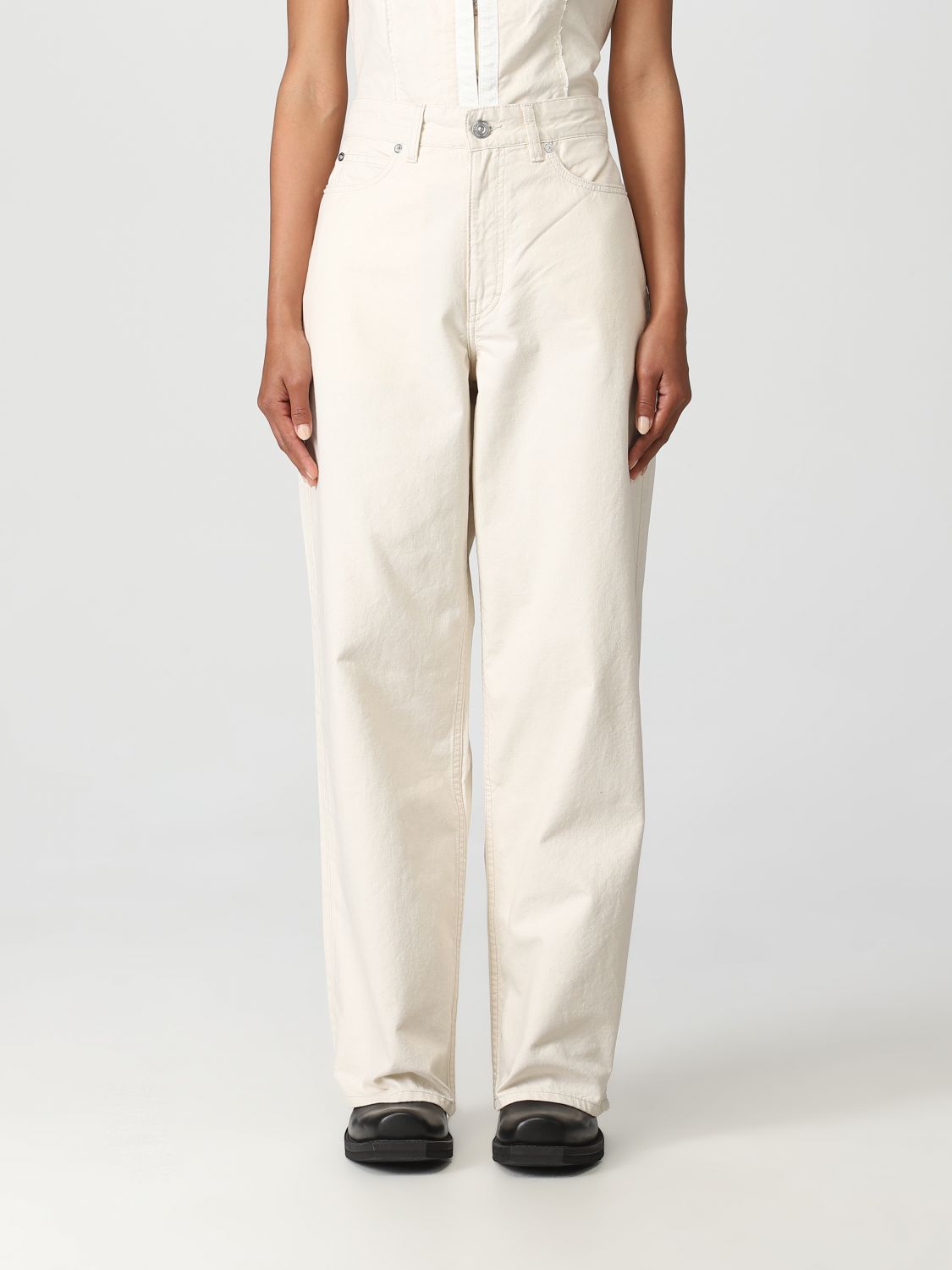 Our Legacy Trousers OUR LEGACY Woman colour Yellow Cream