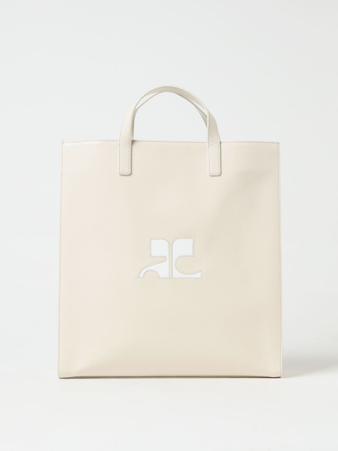 Courrèges Tote Bags COURRÈGES Woman colour Beige