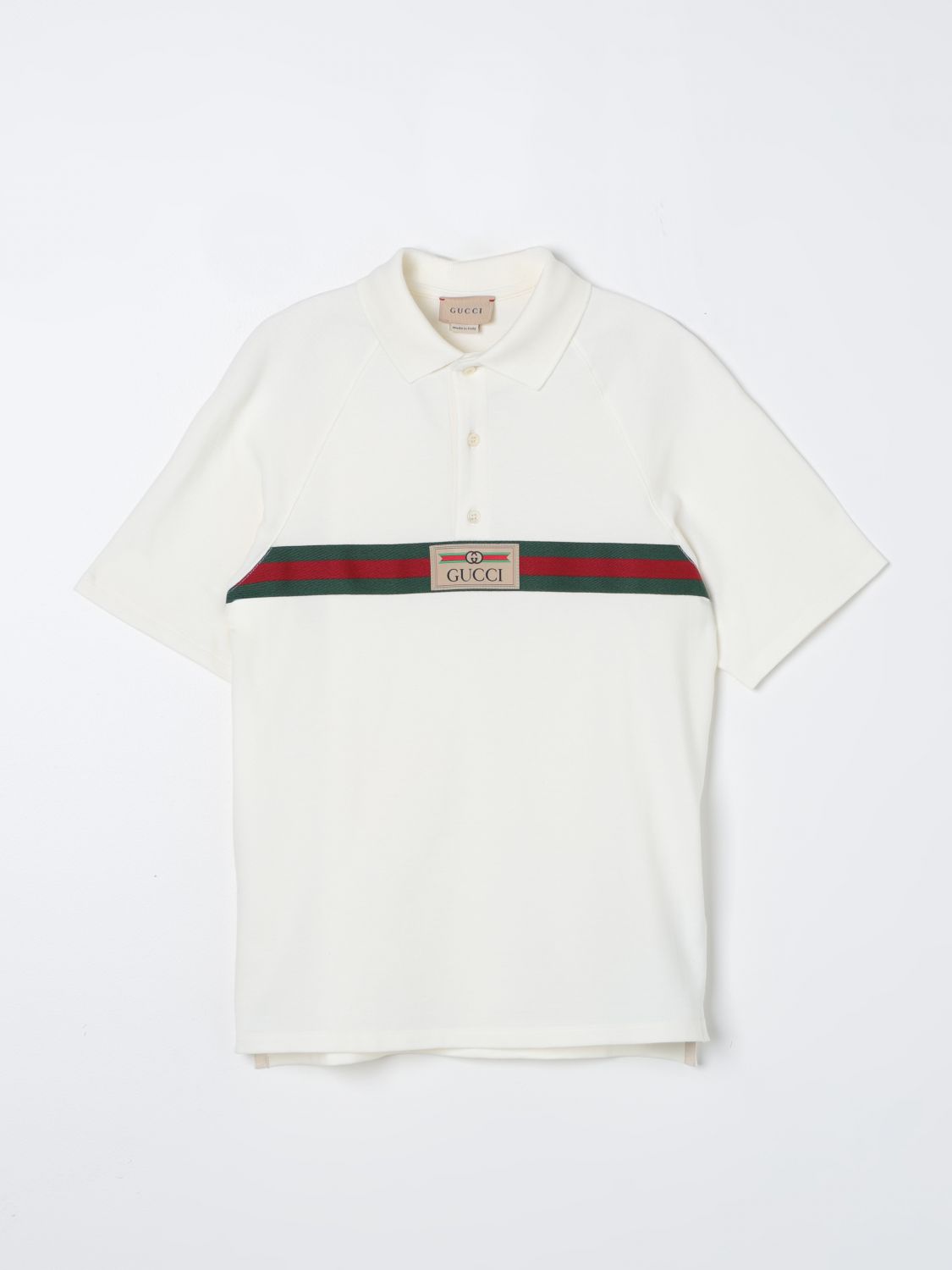 Gucci Polo Shirt GUCCI Kids colour Ivory