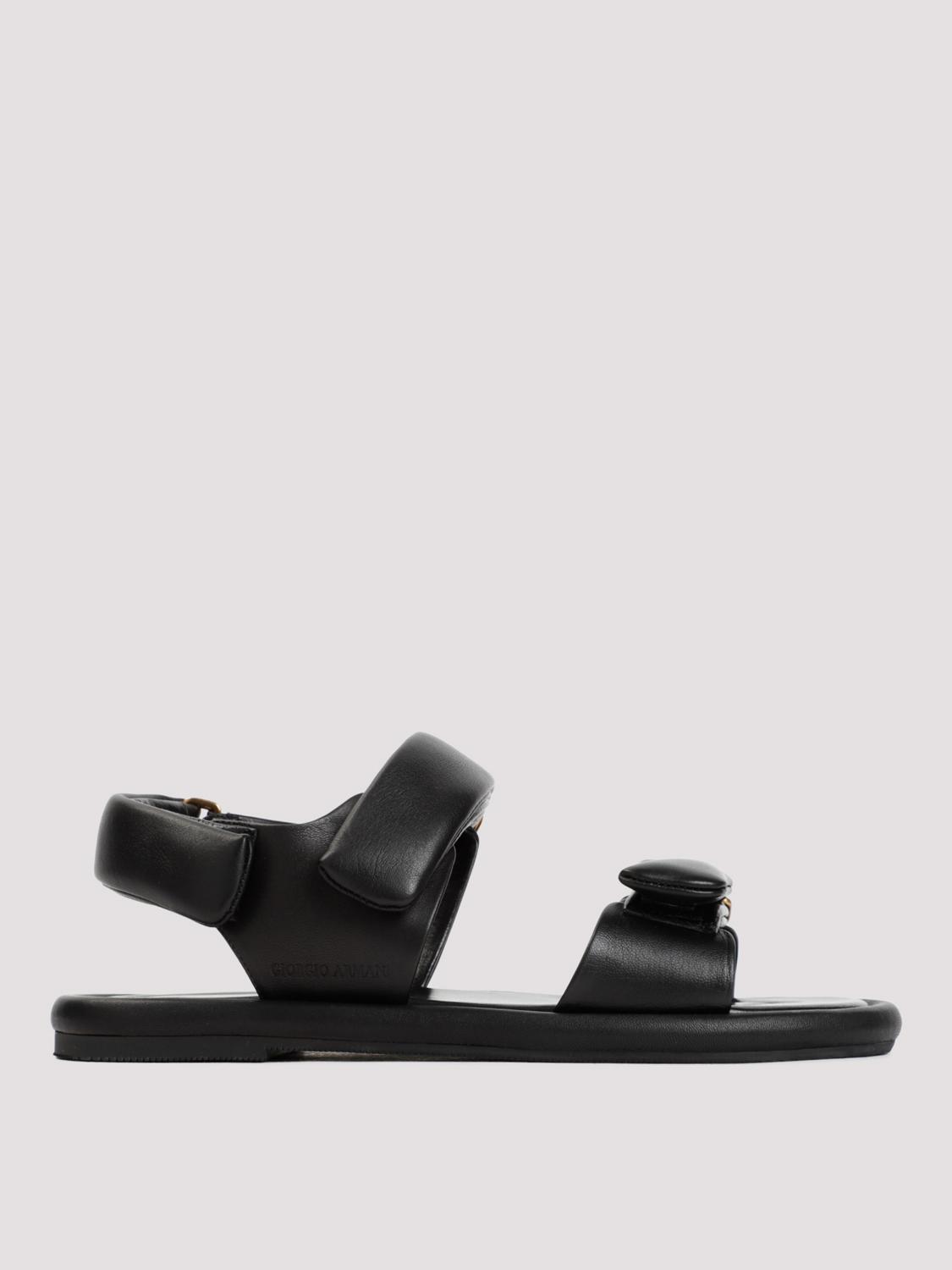 Giorgio Armani Flat Sandals GIORGIO ARMANI Woman color Black