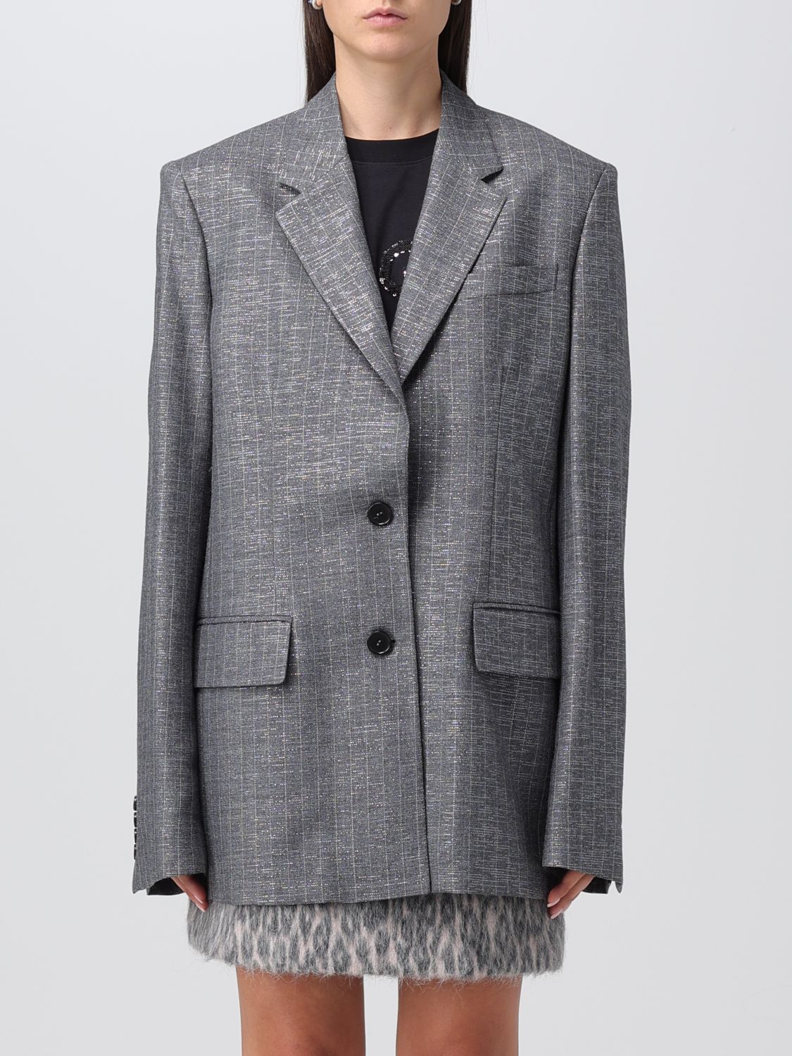 Msgm Jacket MSGM Woman colour Grey