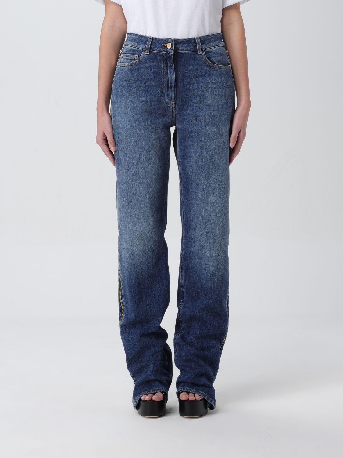 Elisabetta Franchi Jeans ELISABETTA FRANCHI Woman colour Blue