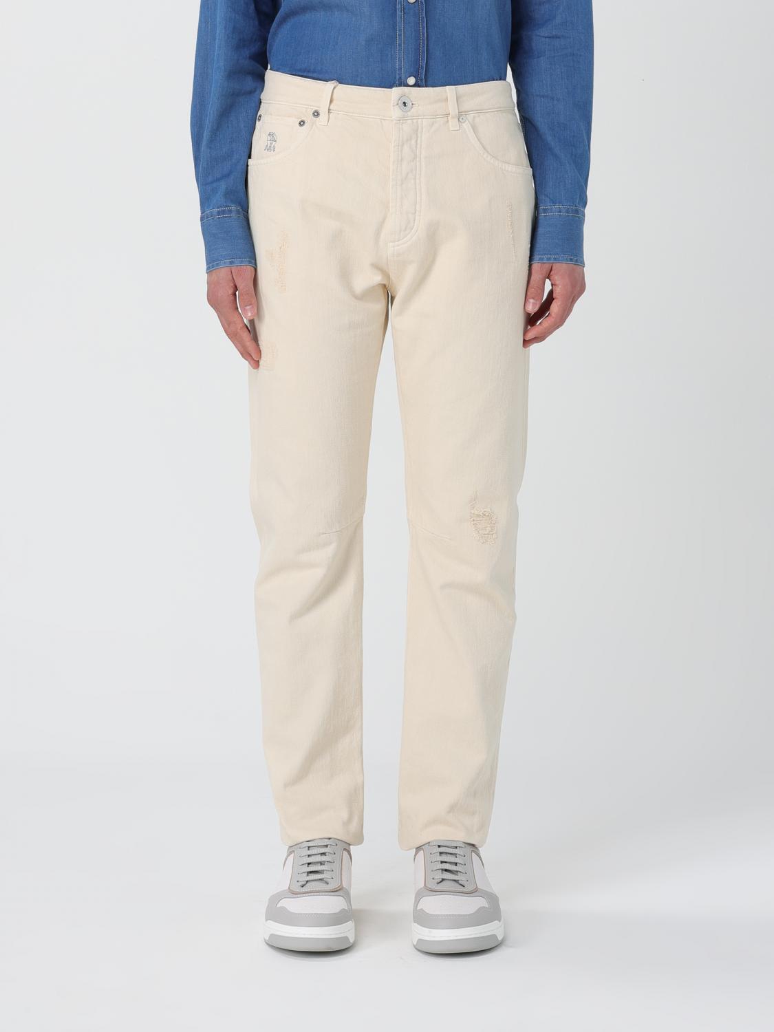 Brunello Cucinelli Trousers BRUNELLO CUCINELLI Men colour White