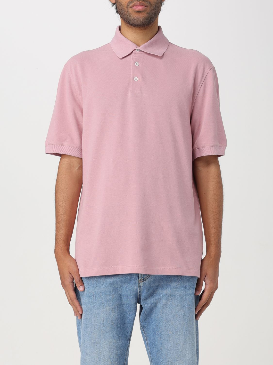 Brunello Cucinelli Polo Shirt BRUNELLO CUCINELLI Men colour Pink