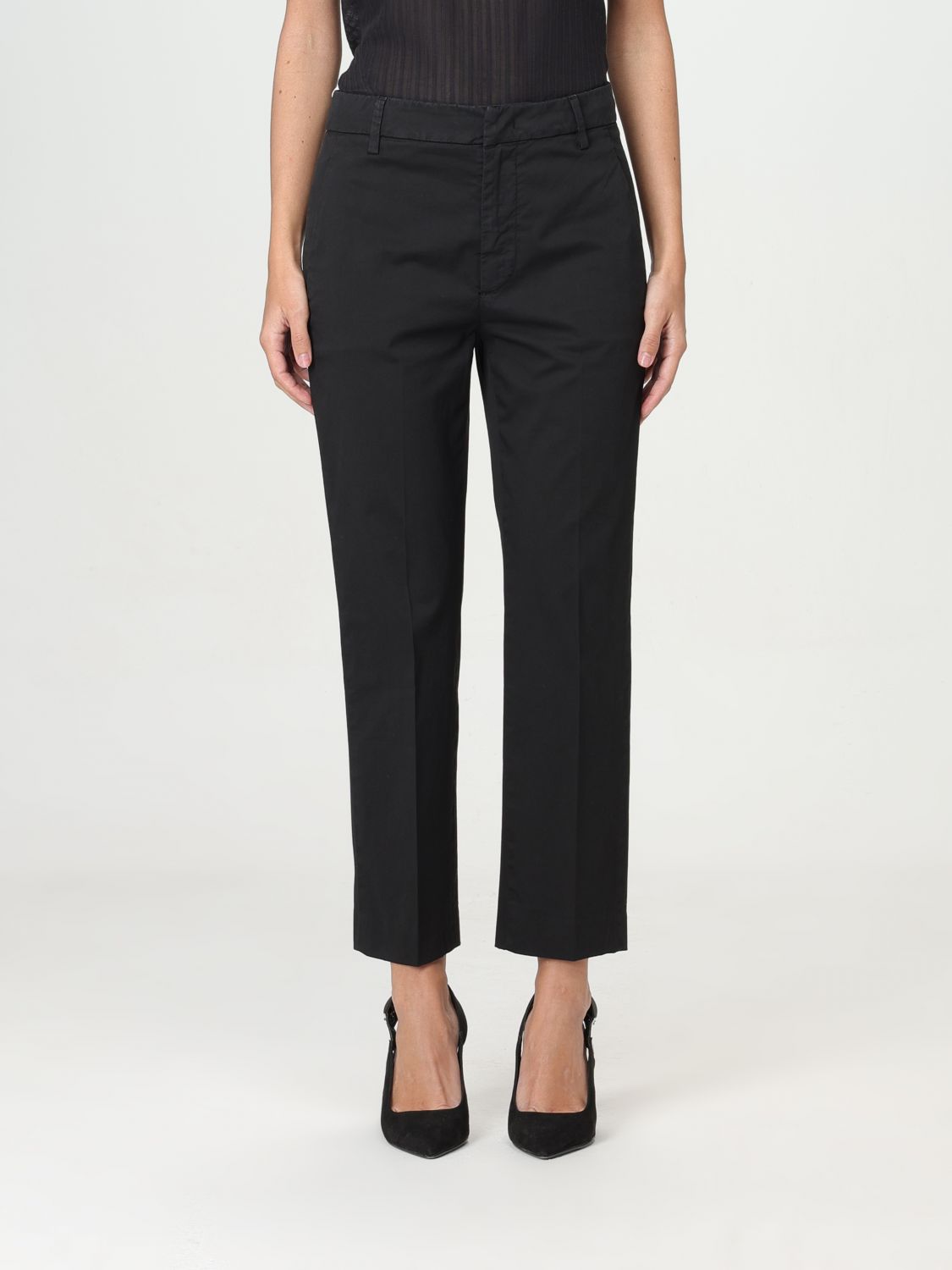 Dondup Trousers DONDUP Woman colour Black