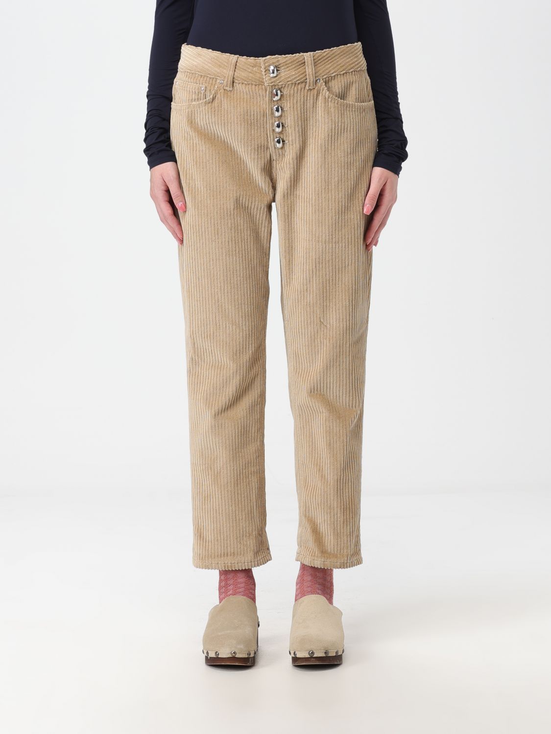 Dondup Trousers DONDUP Woman colour Beige