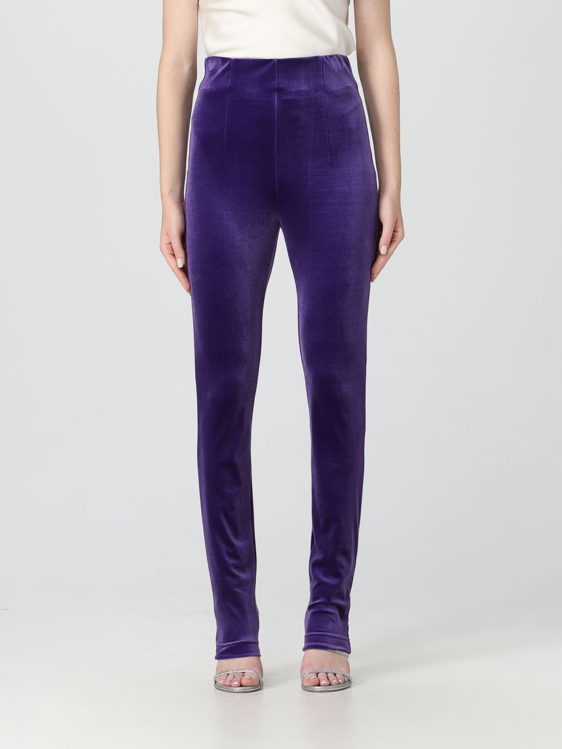 Philosophy Di Lorenzo Serafini Trousers PHILOSOPHY DI LORENZO SERAFINI Woman colour Violet