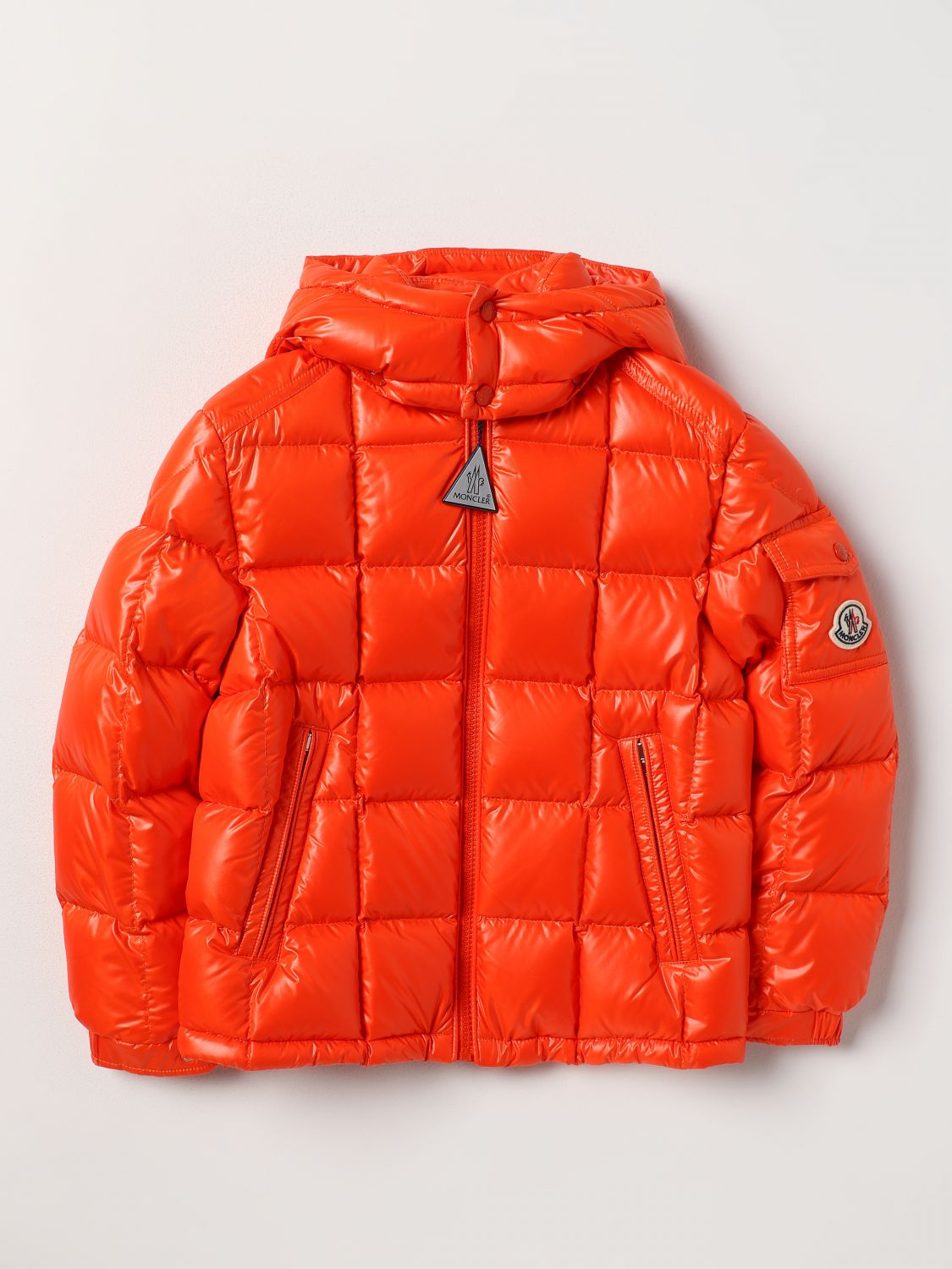 Moncler Coat MONCLER Kids colour Orange